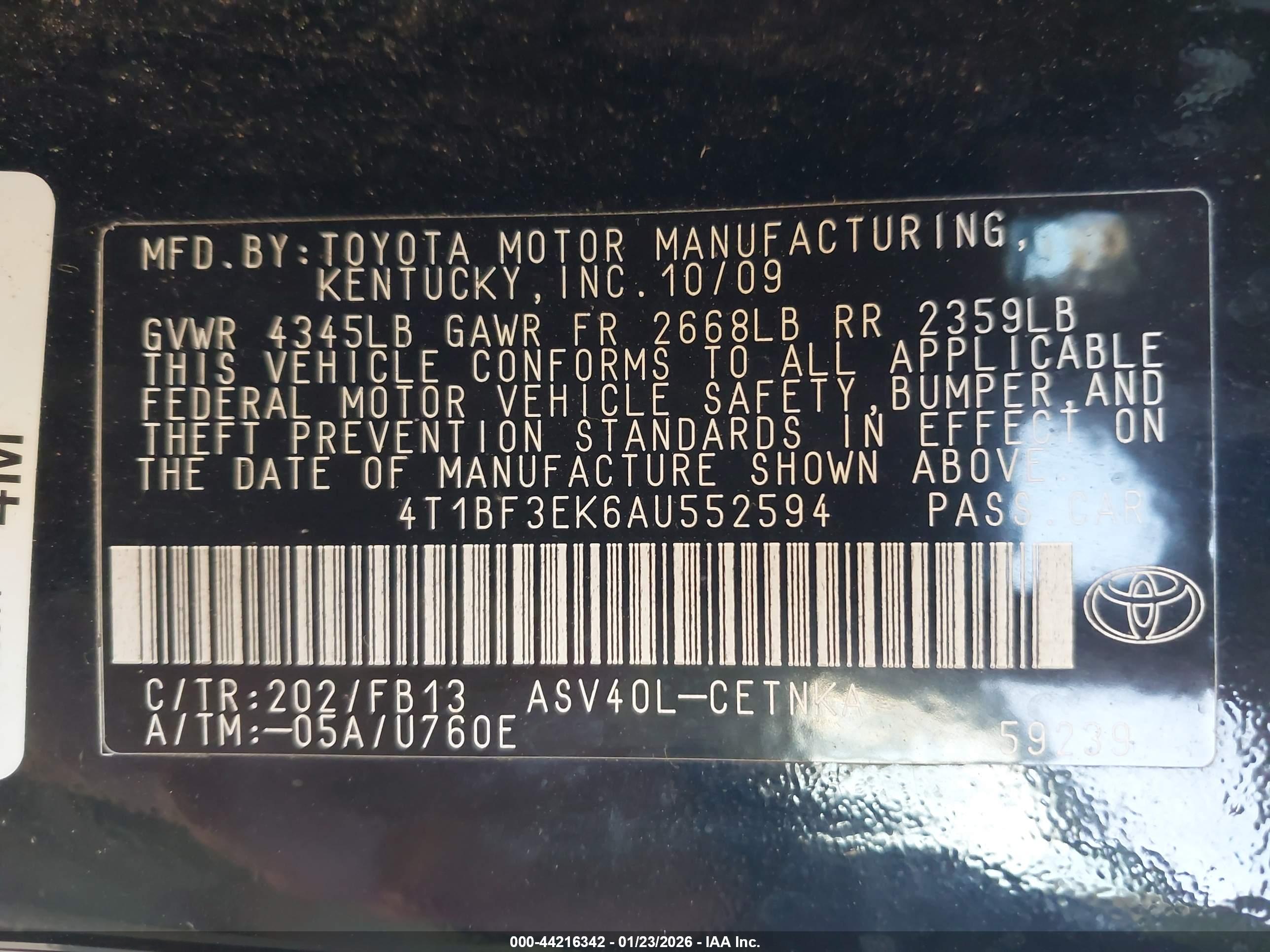 TOYOTA CAMRY image 9
