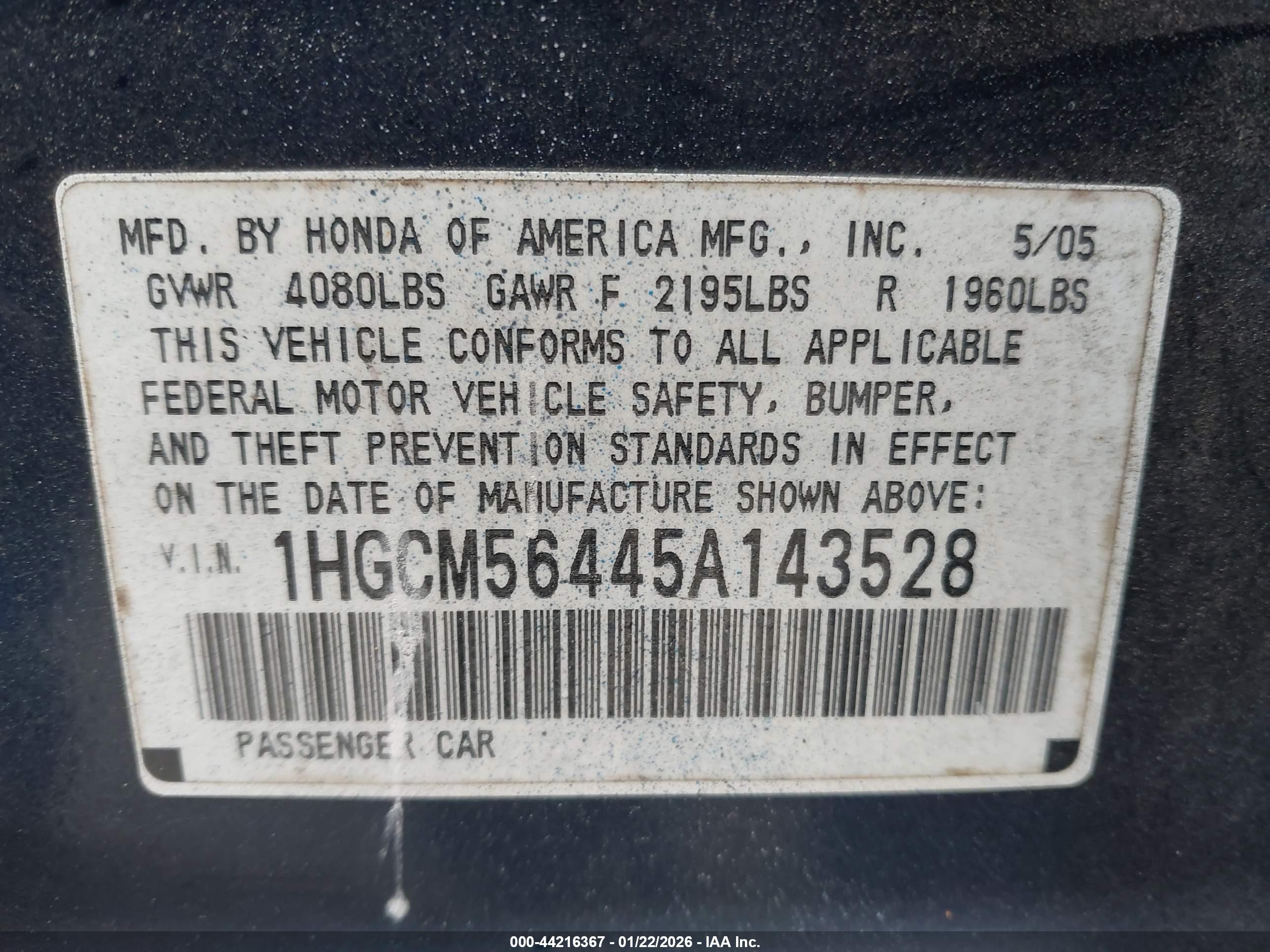HONDA ACCORD image 9