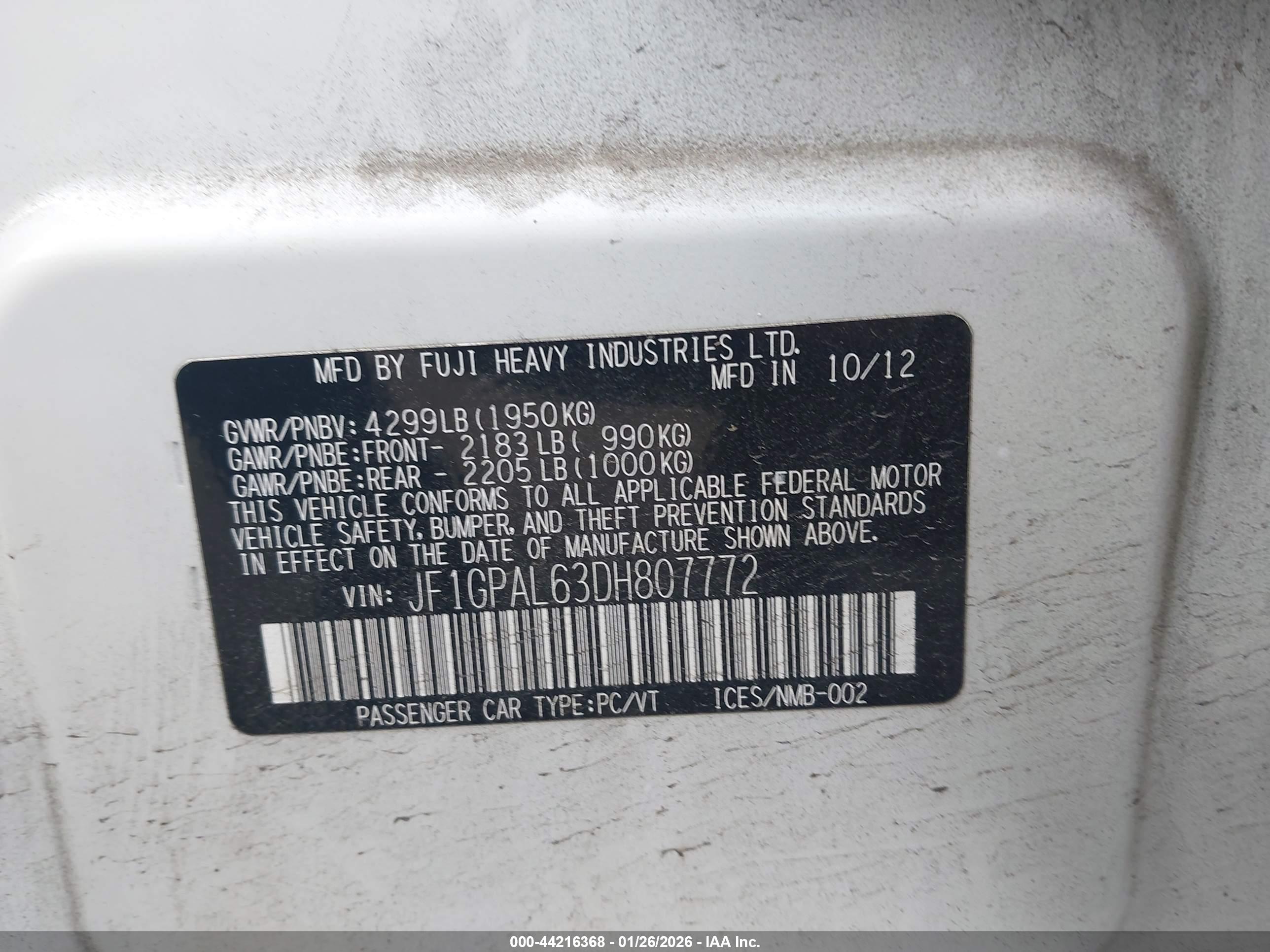 SUBARU IMPREZA image 9