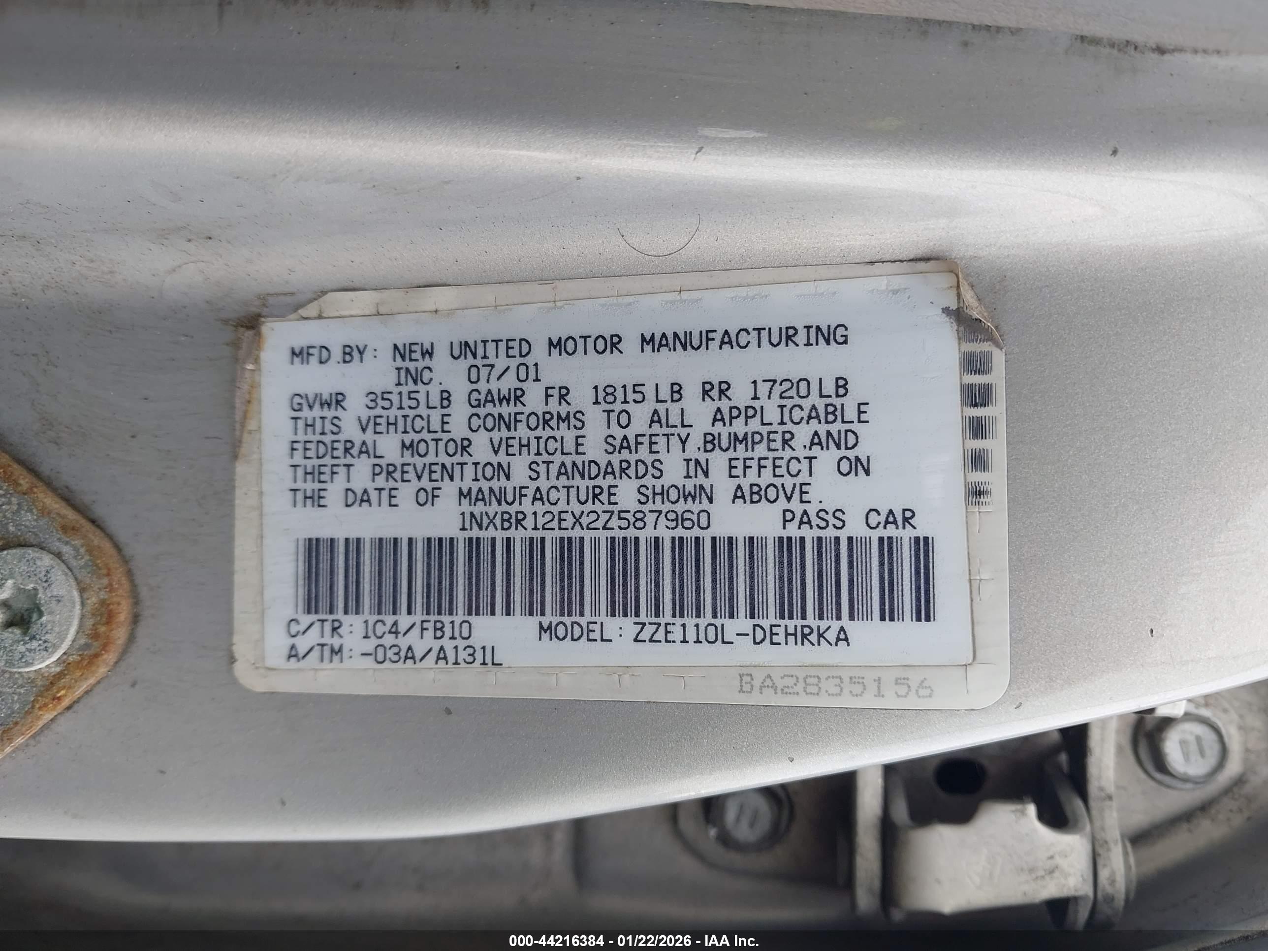 TOYOTA COROLLA image 9