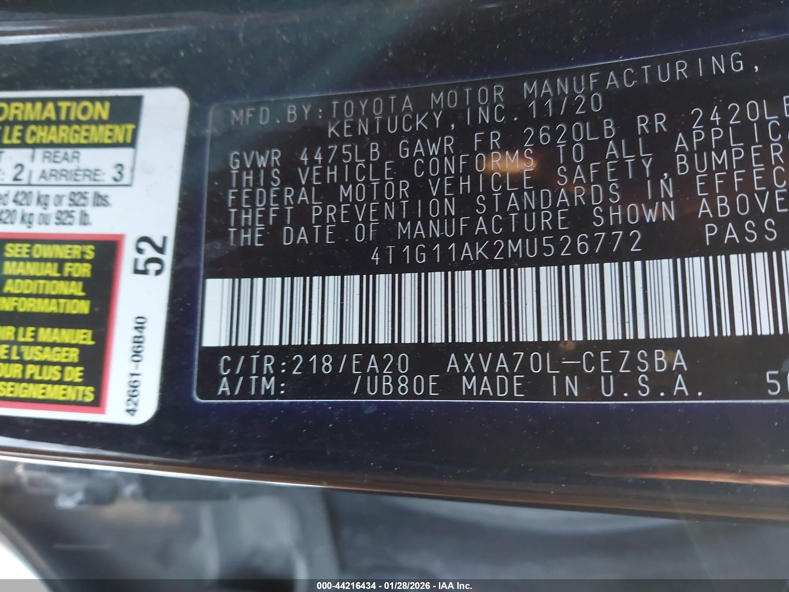 TOYOTA CAMRY image 9