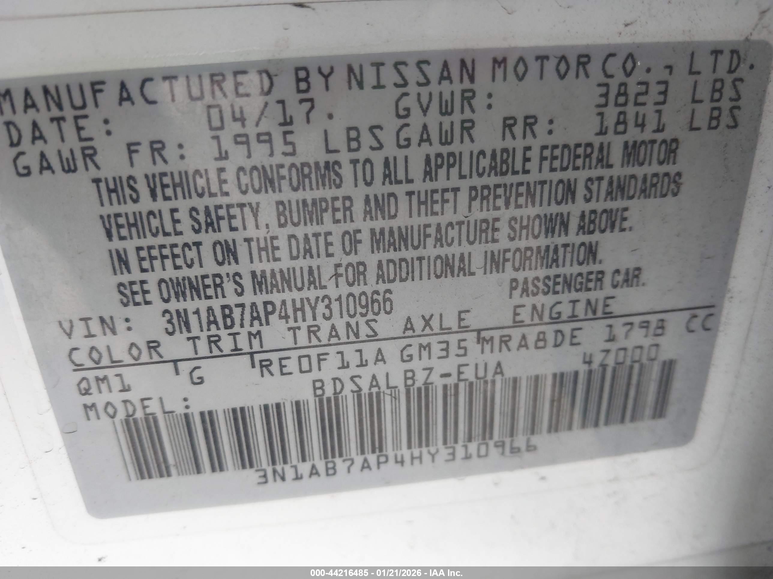 NISSAN SENTRA image 9