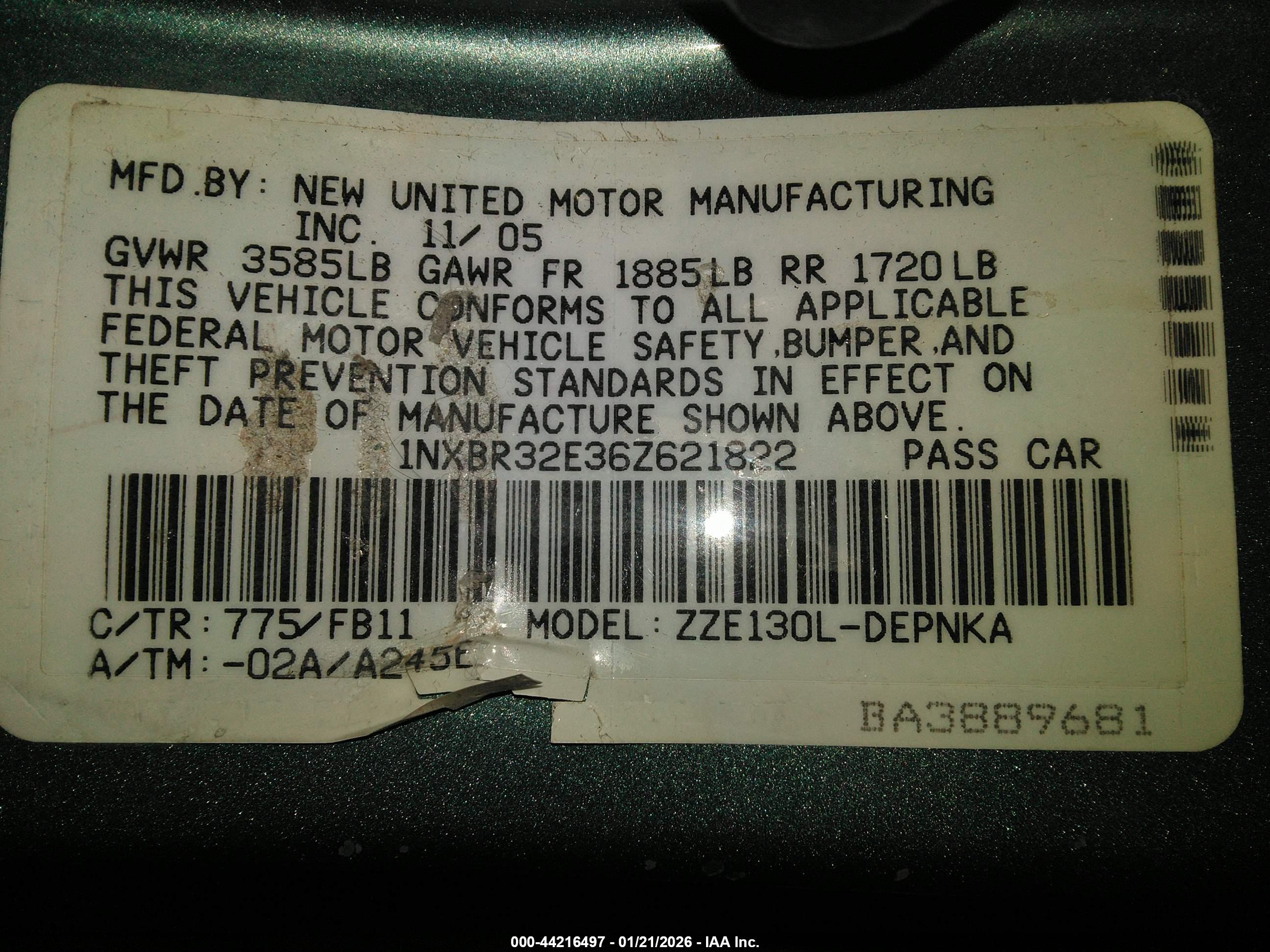 TOYOTA COROLLA image 9