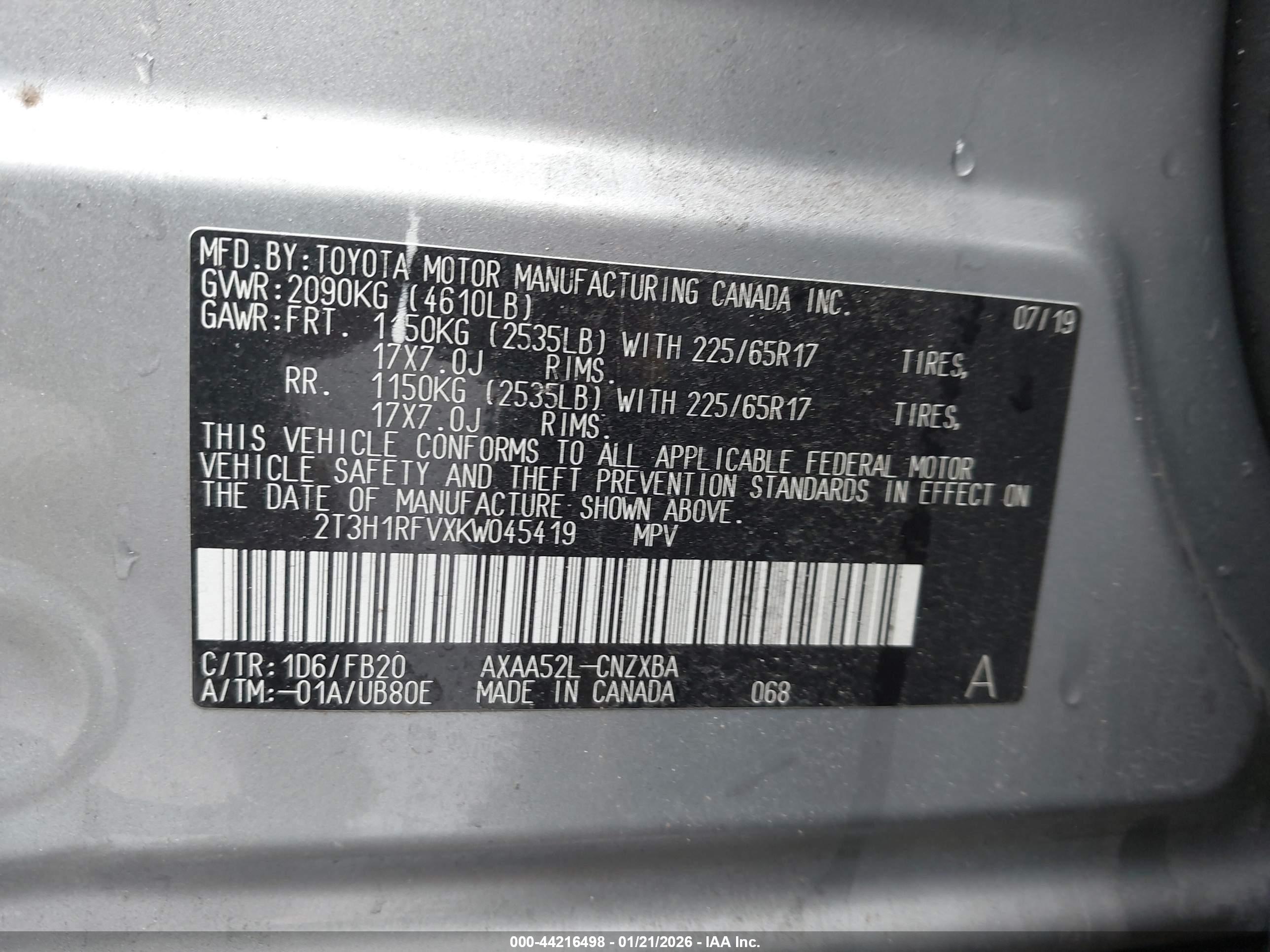 TOYOTA RAV4 image 9