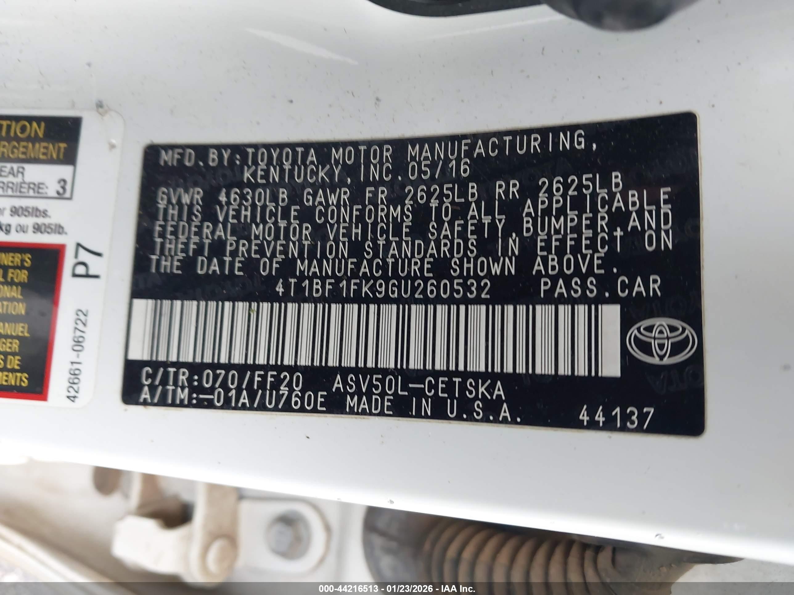 TOYOTA CAMRY image 9