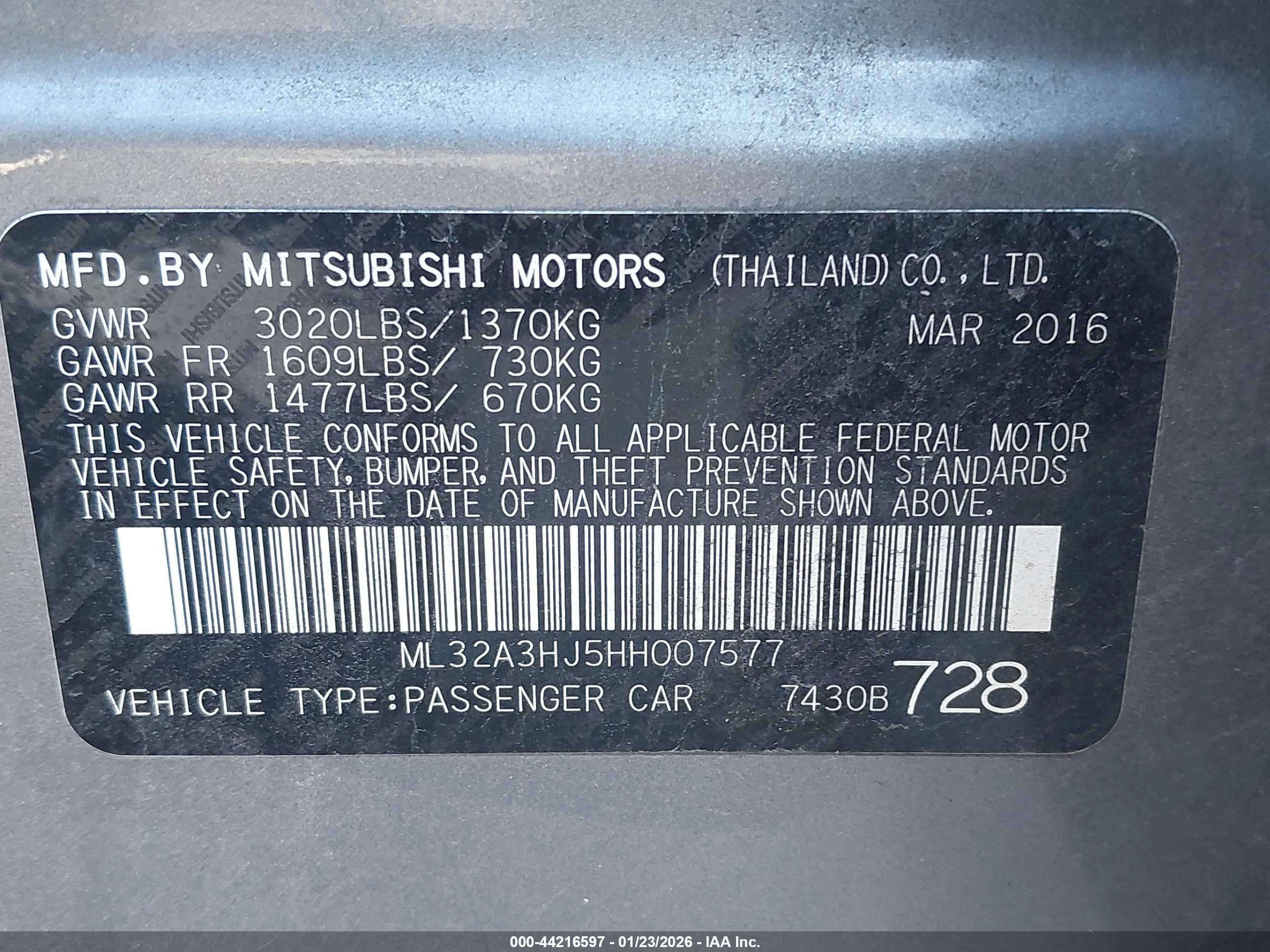 MITSUBISHI MIRAGE image 9