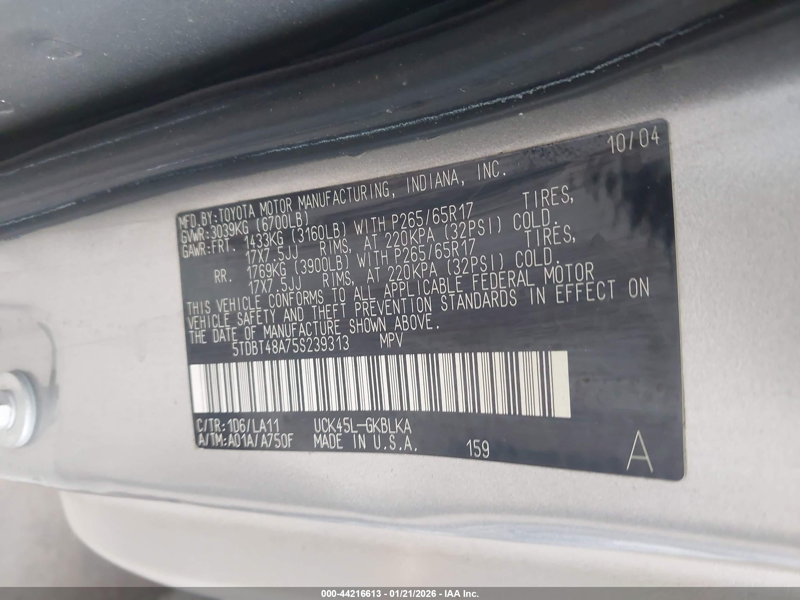 TOYOTA SEQUOIA image 9