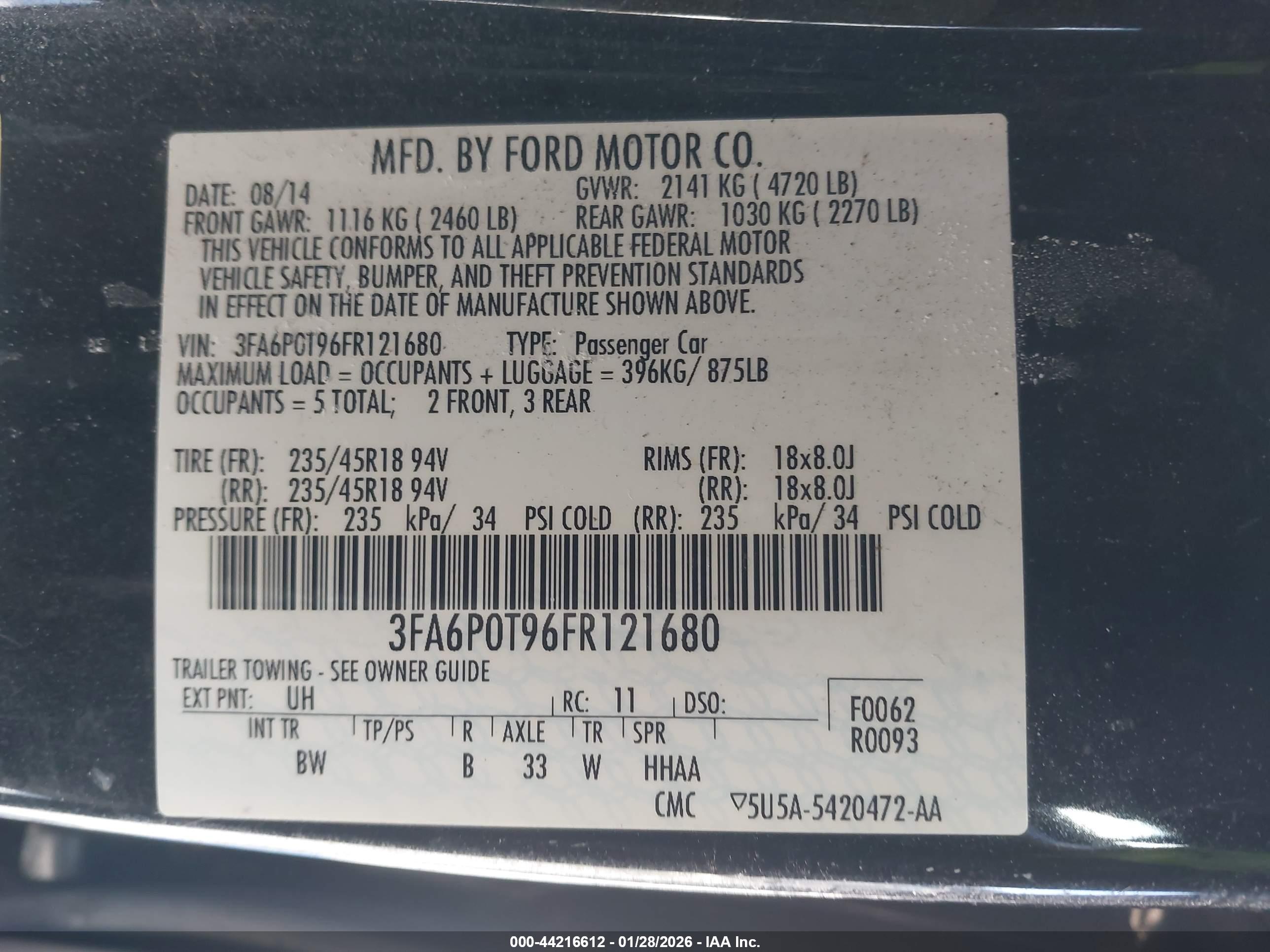 FORD FUSION image 9