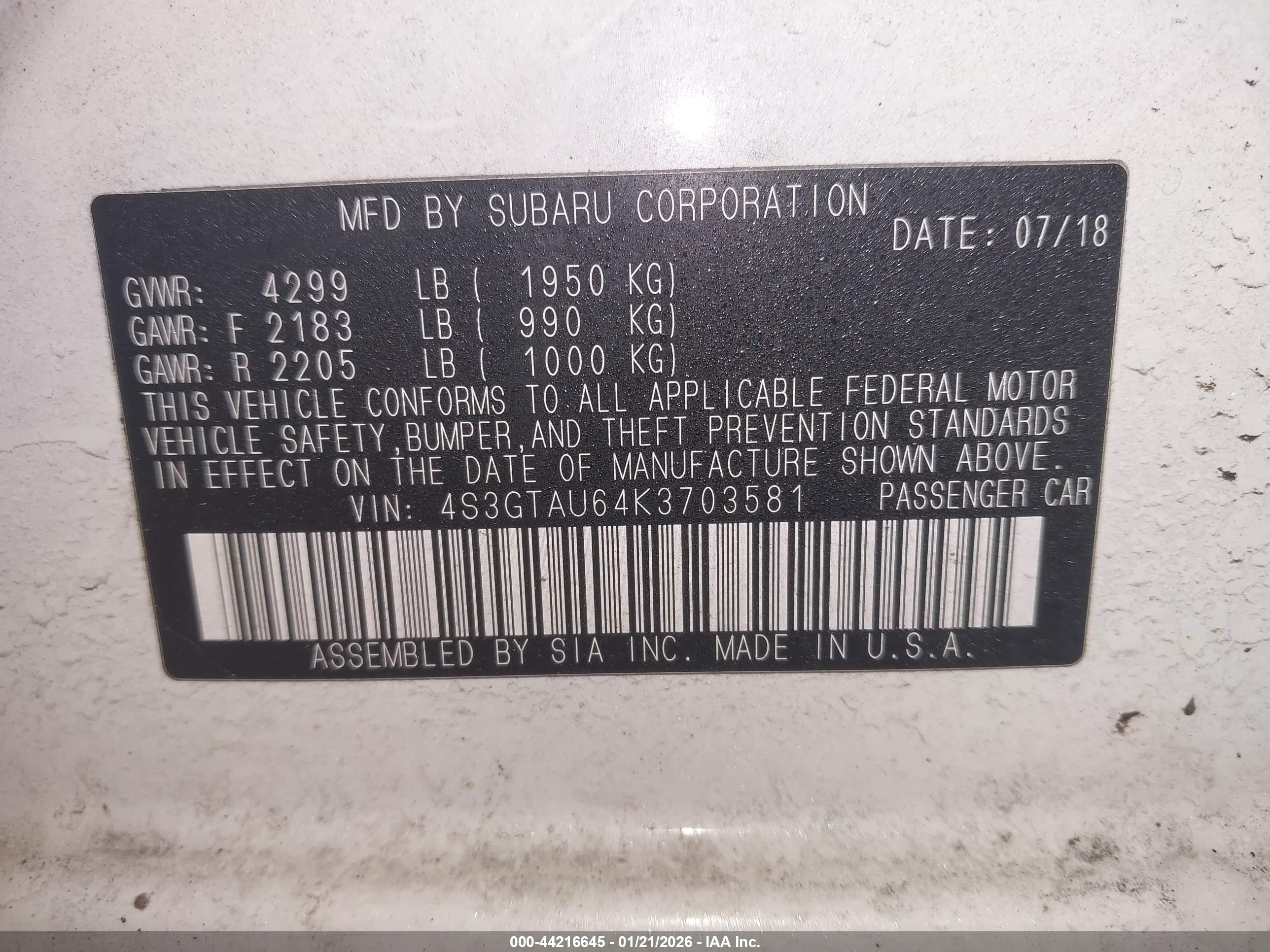 SUBARU IMPREZA image 9
