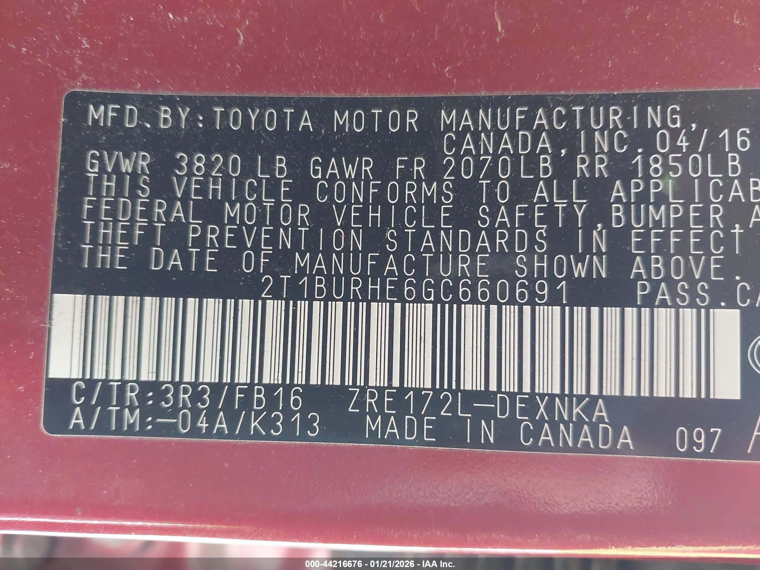 TOYOTA COROLLA image 9