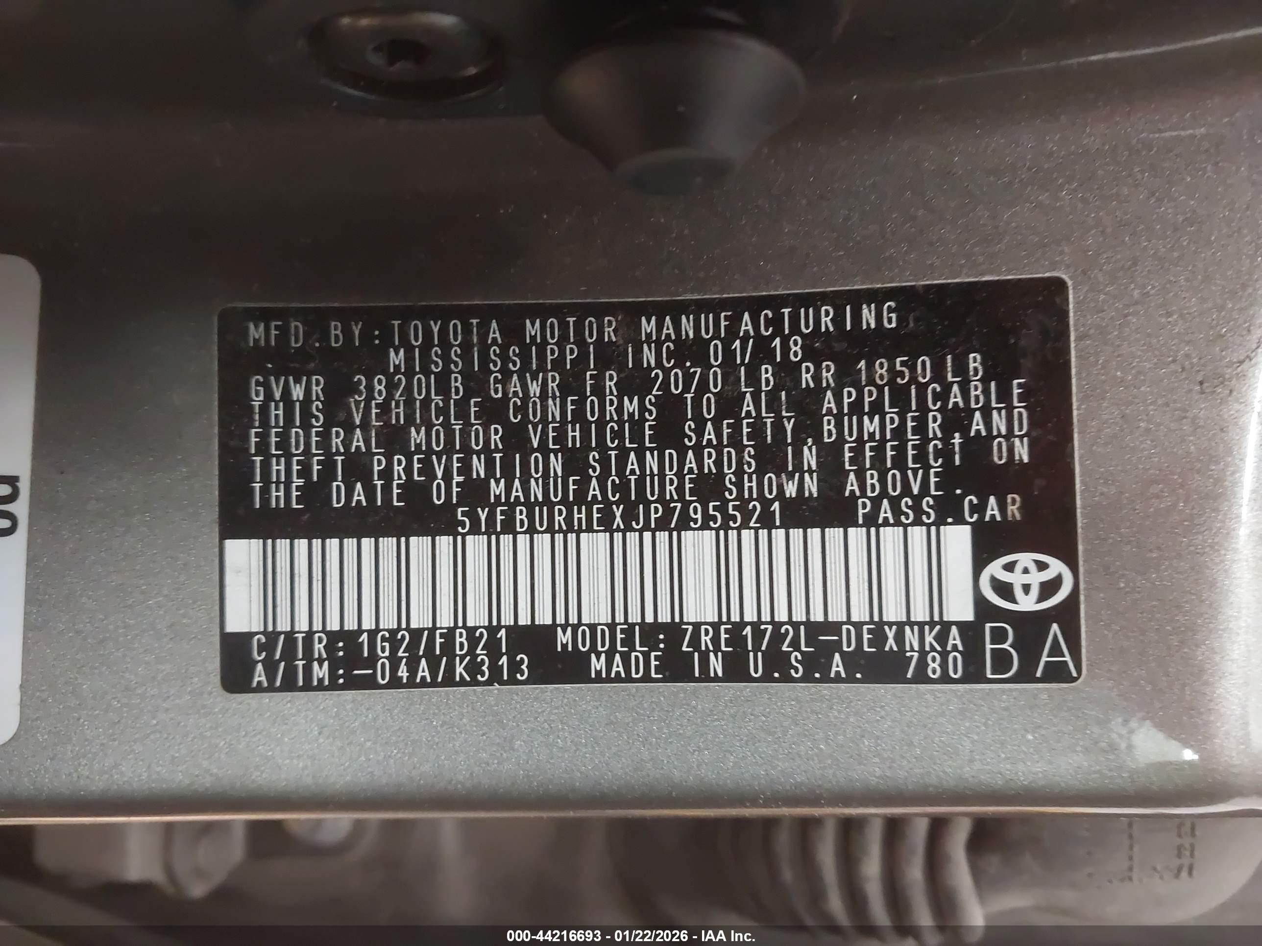 TOYOTA COROLLA image 9