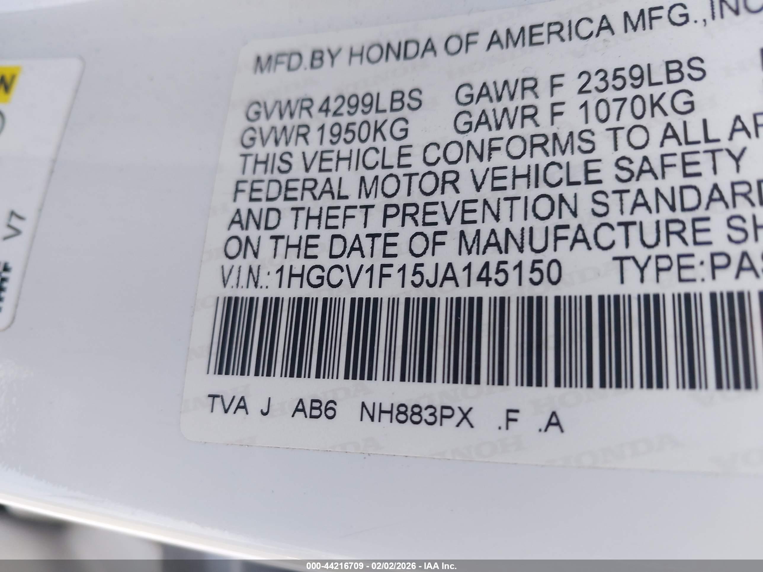 HONDA ACCORD image 9