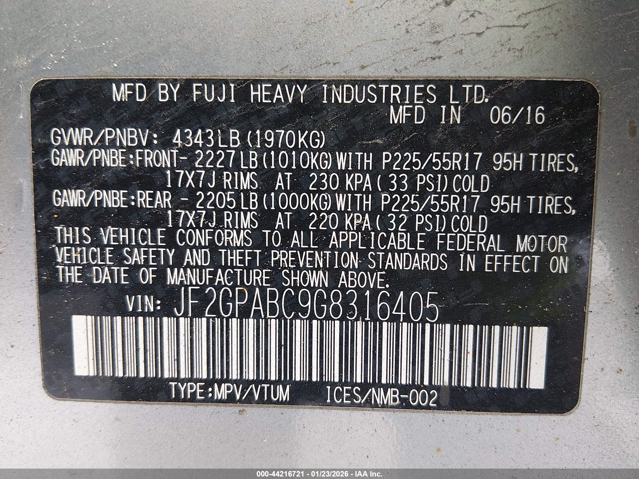 SUBARU CROSSTREK image 9