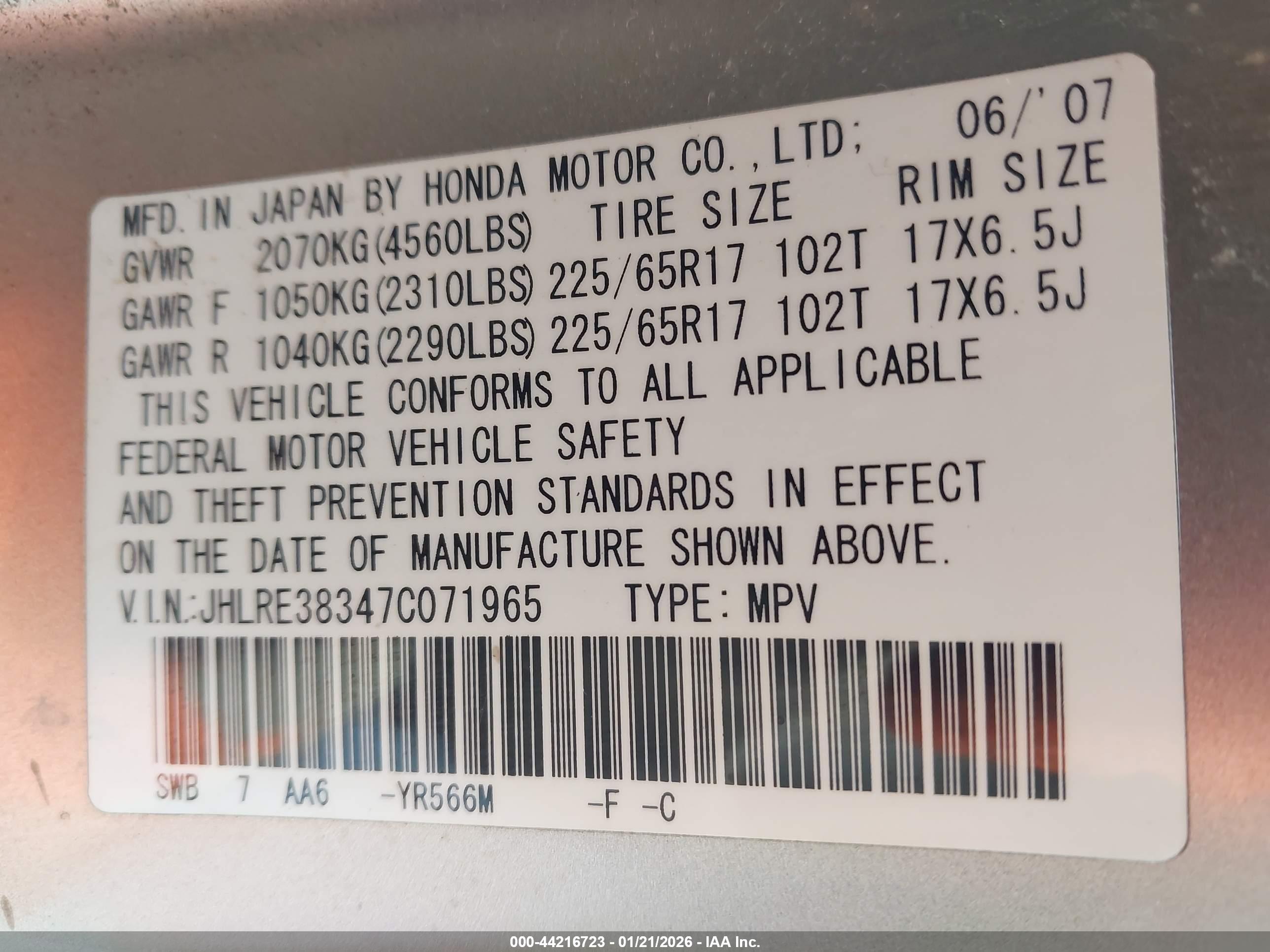 HONDA CR-V image 9