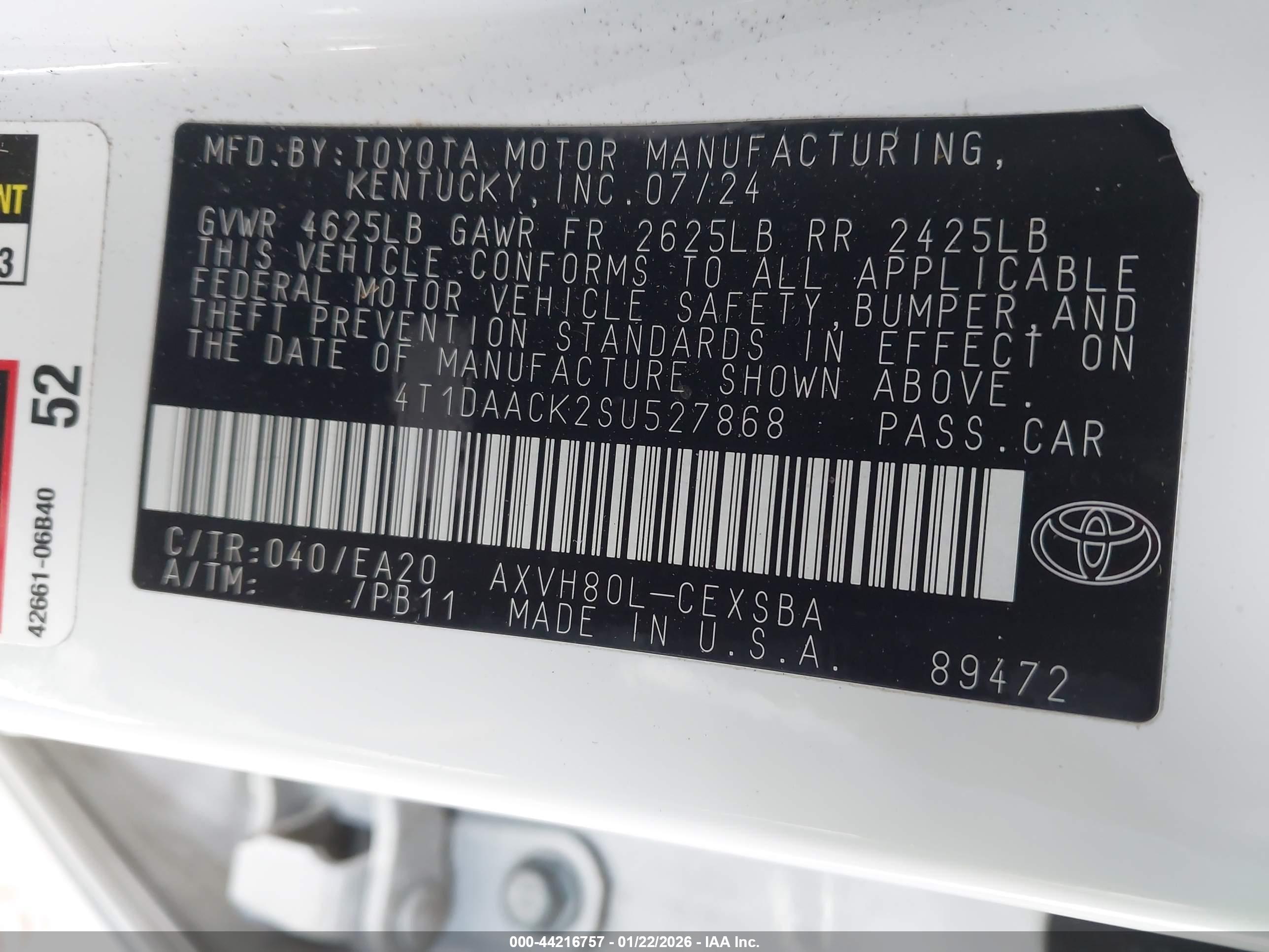 TOYOTA CAMRY image 9