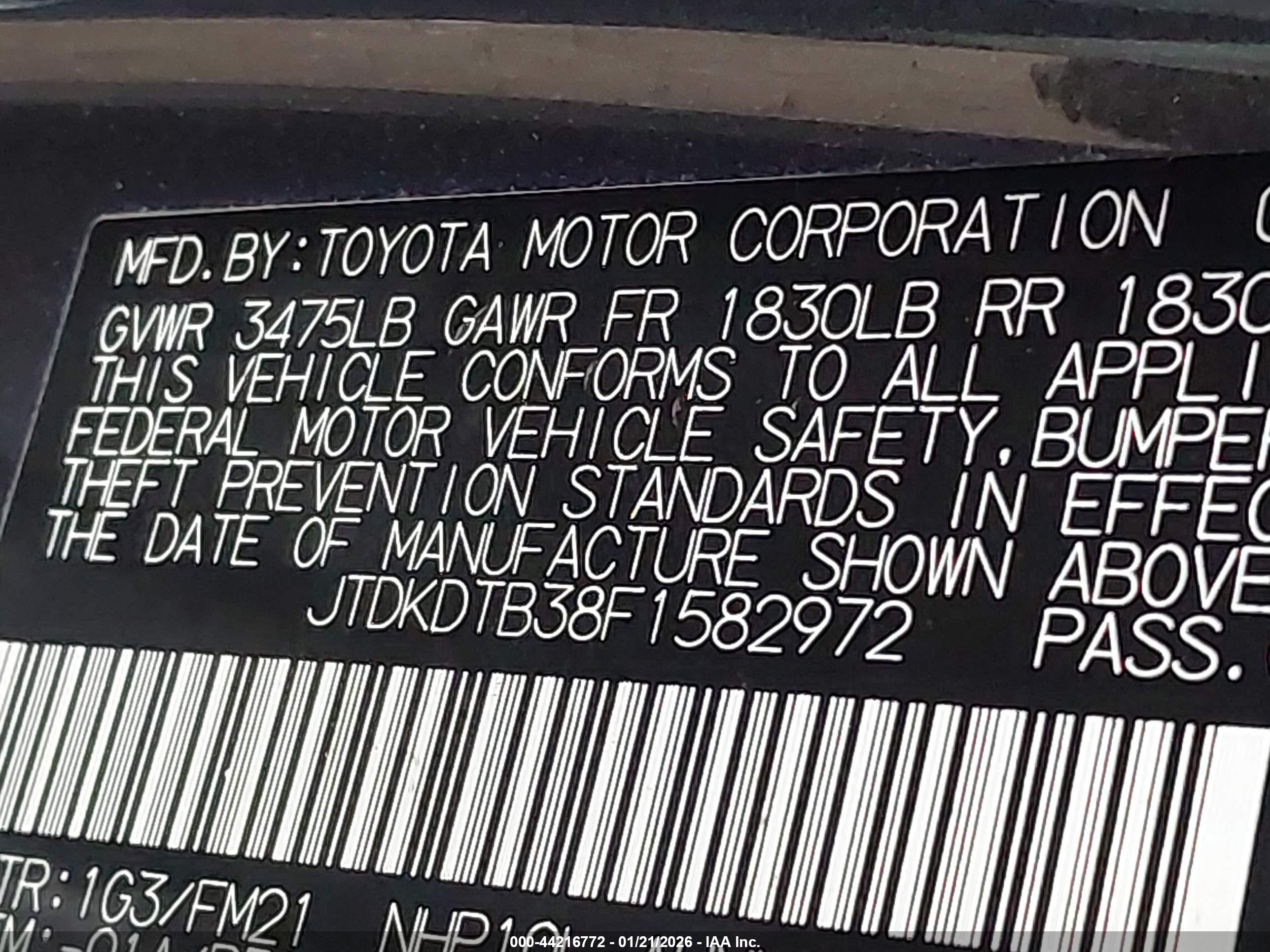 TOYOTA PRIUS image 9
