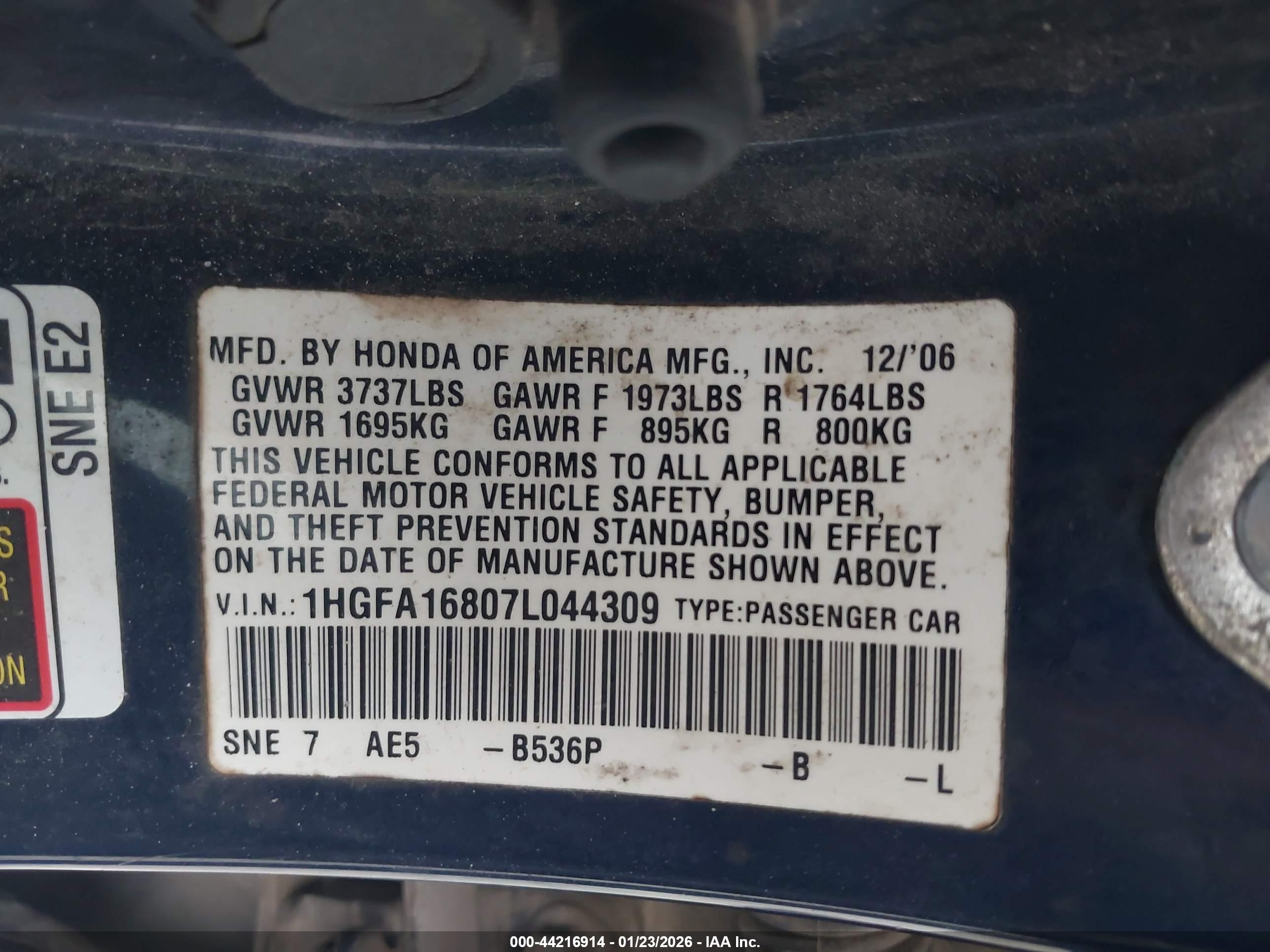 HONDA CIVIC image 9