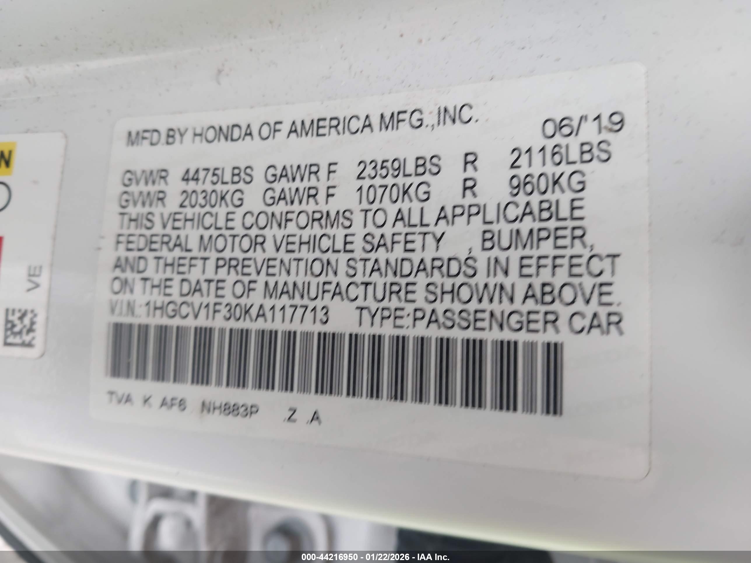 HONDA ACCORD image 9