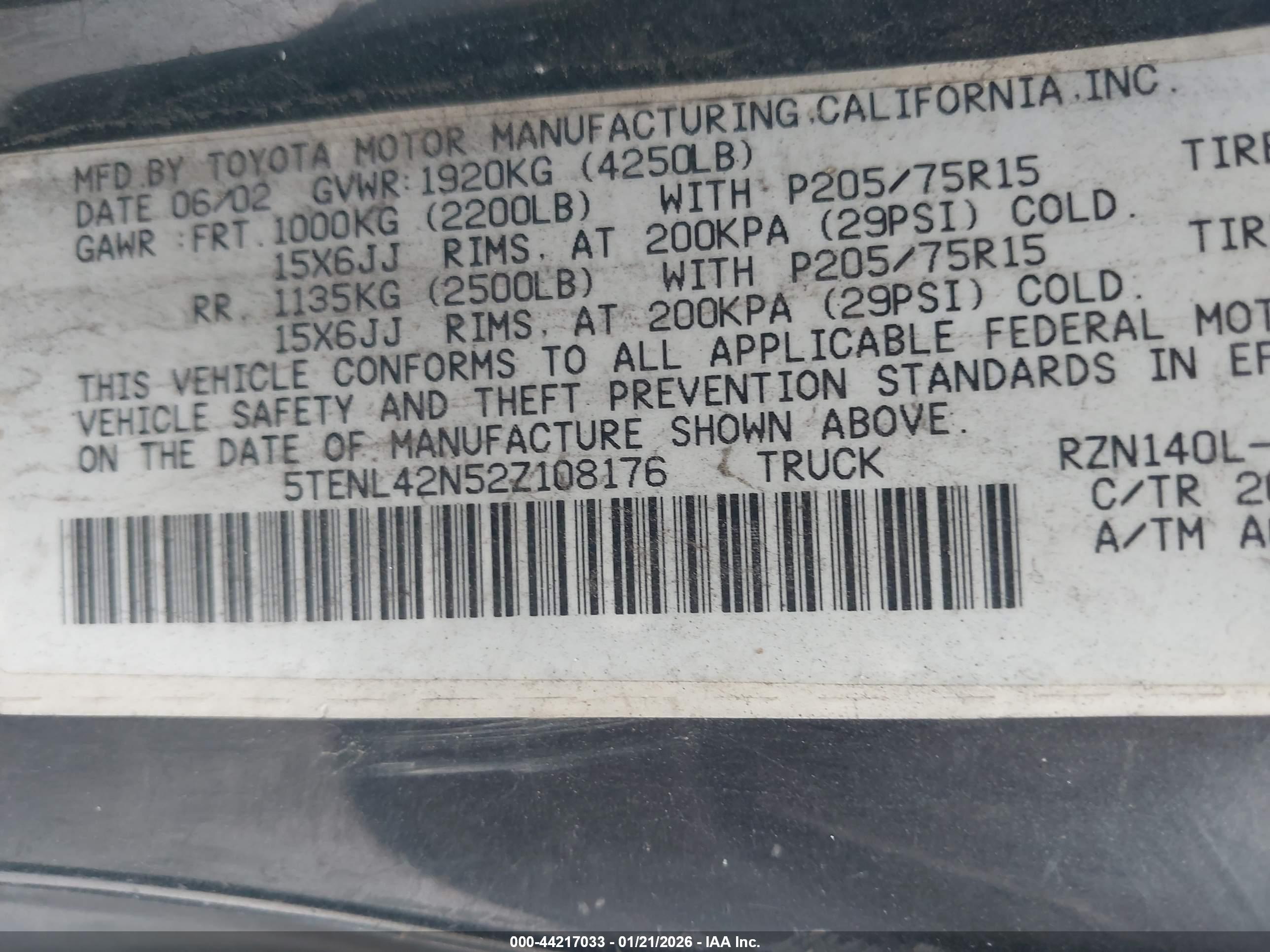 TOYOTA TACOMA image 9