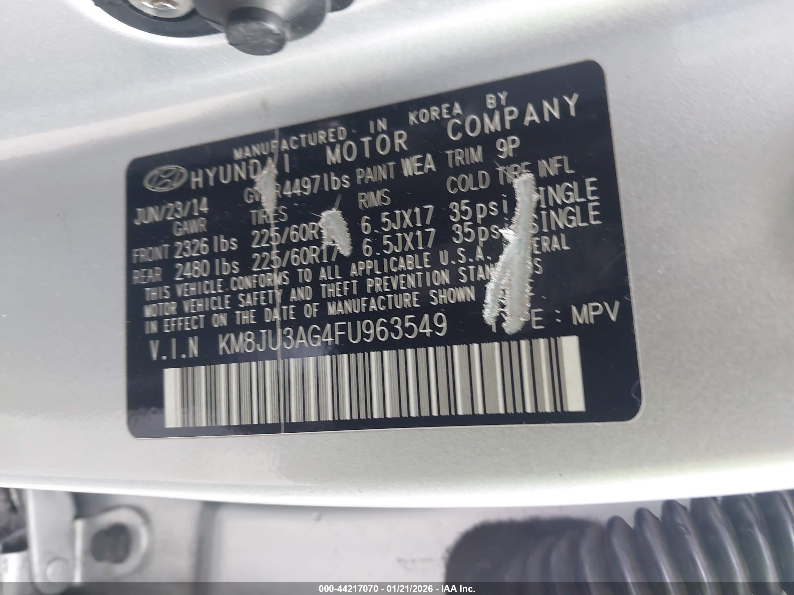 HYUNDAI TUCSON image 9