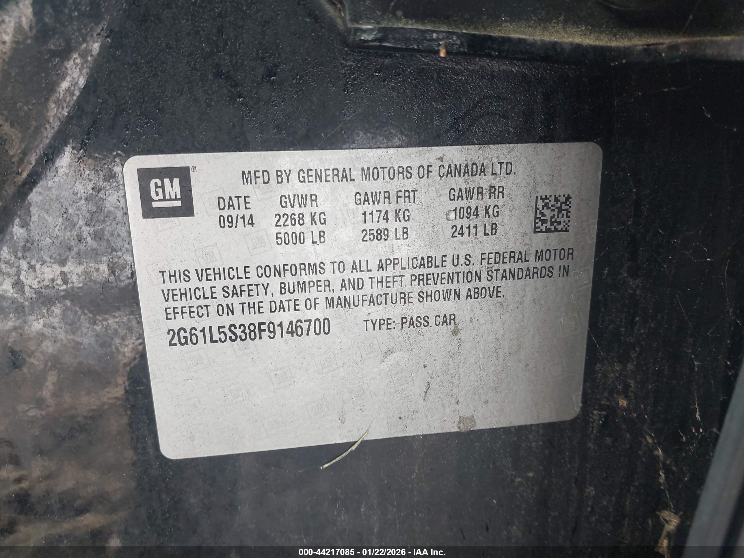 CADILLAC XTS image 9
