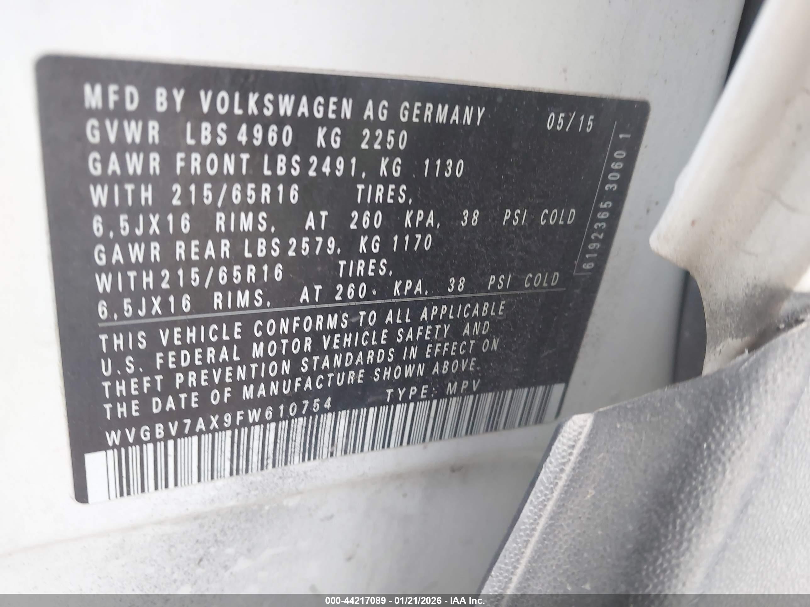 VOLKSWAGEN TIGUAN image 9