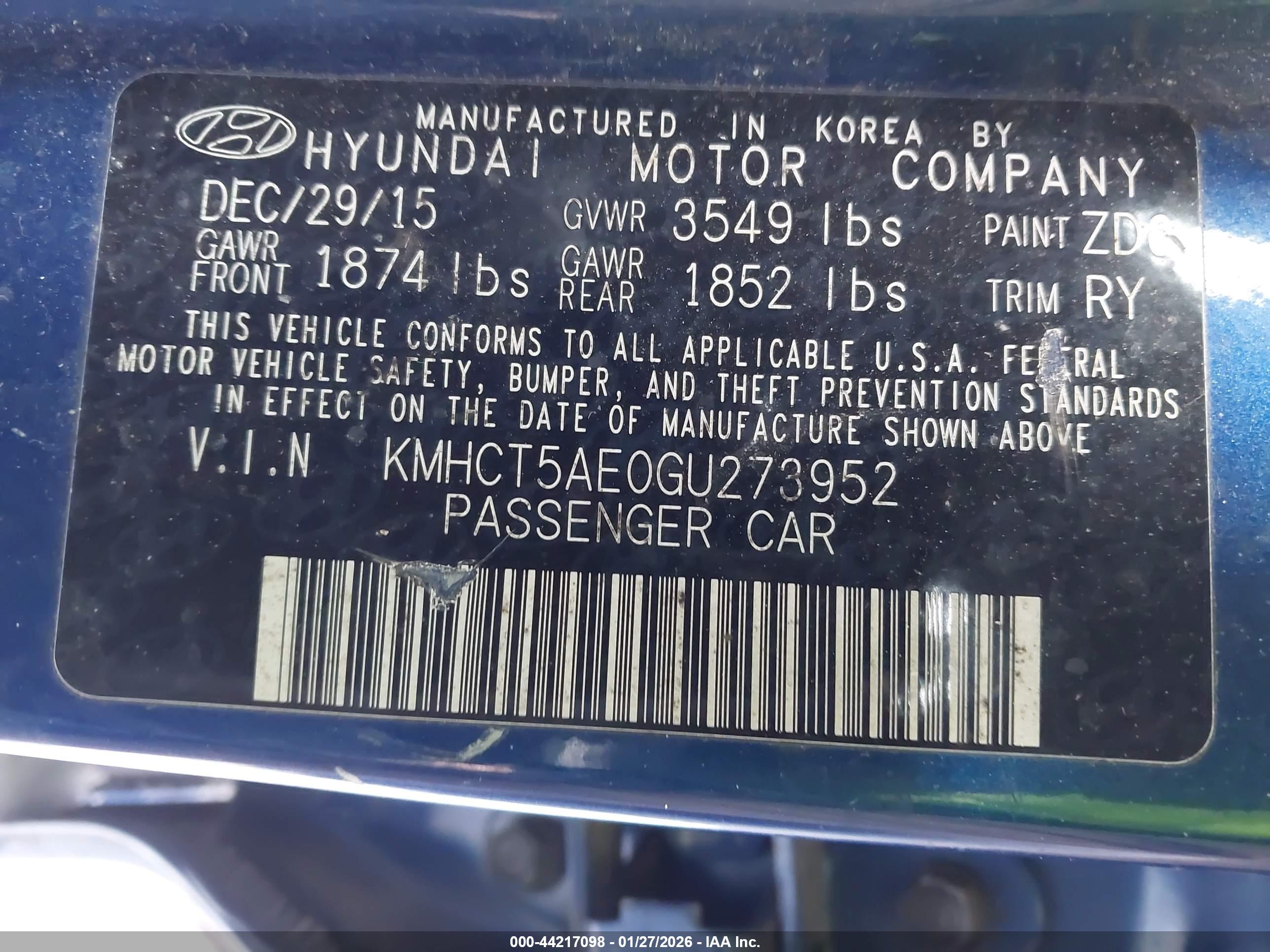 HYUNDAI ACCENT image 9