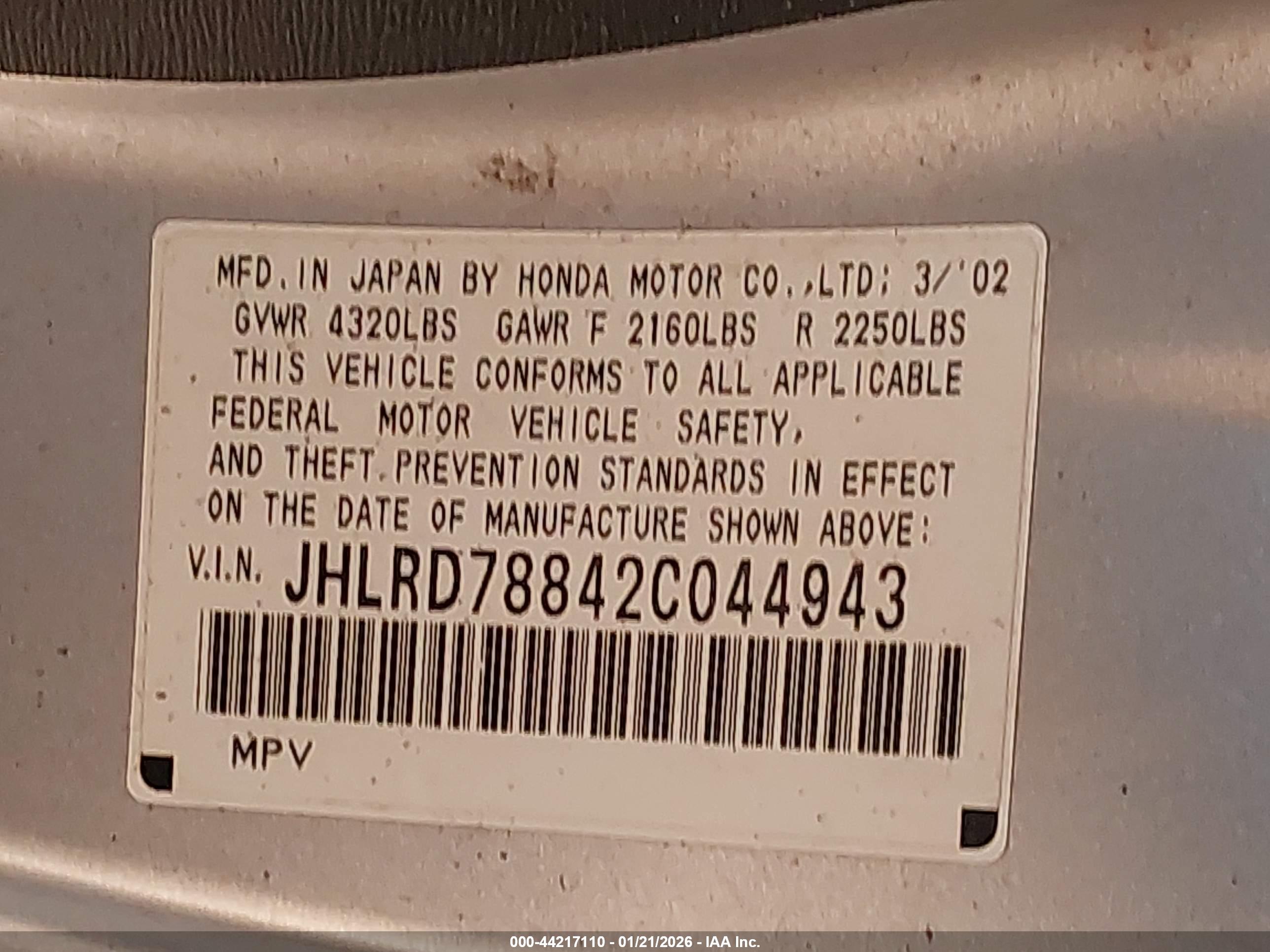 HONDA CR-V image 9