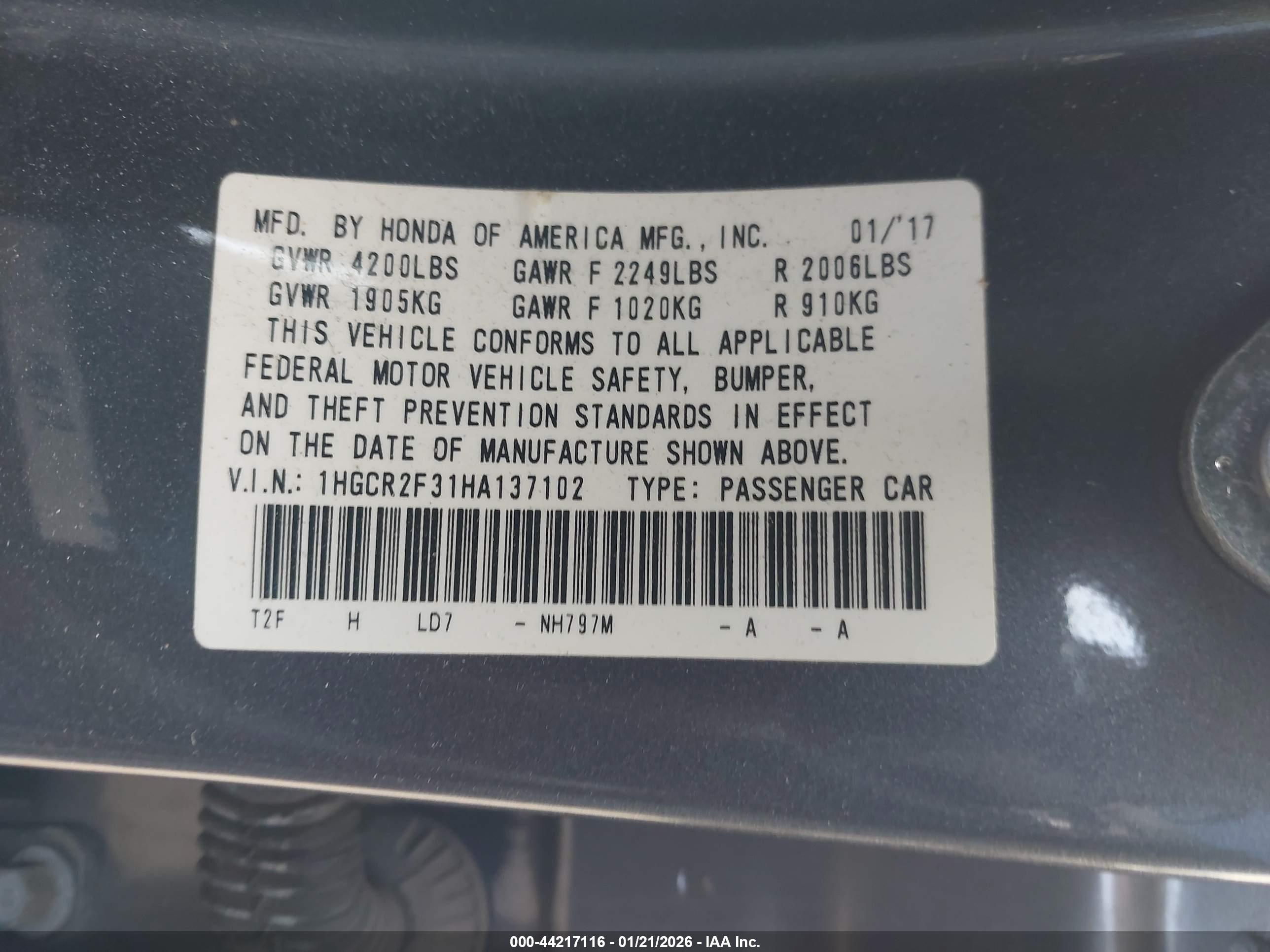 HONDA ACCORD image 9