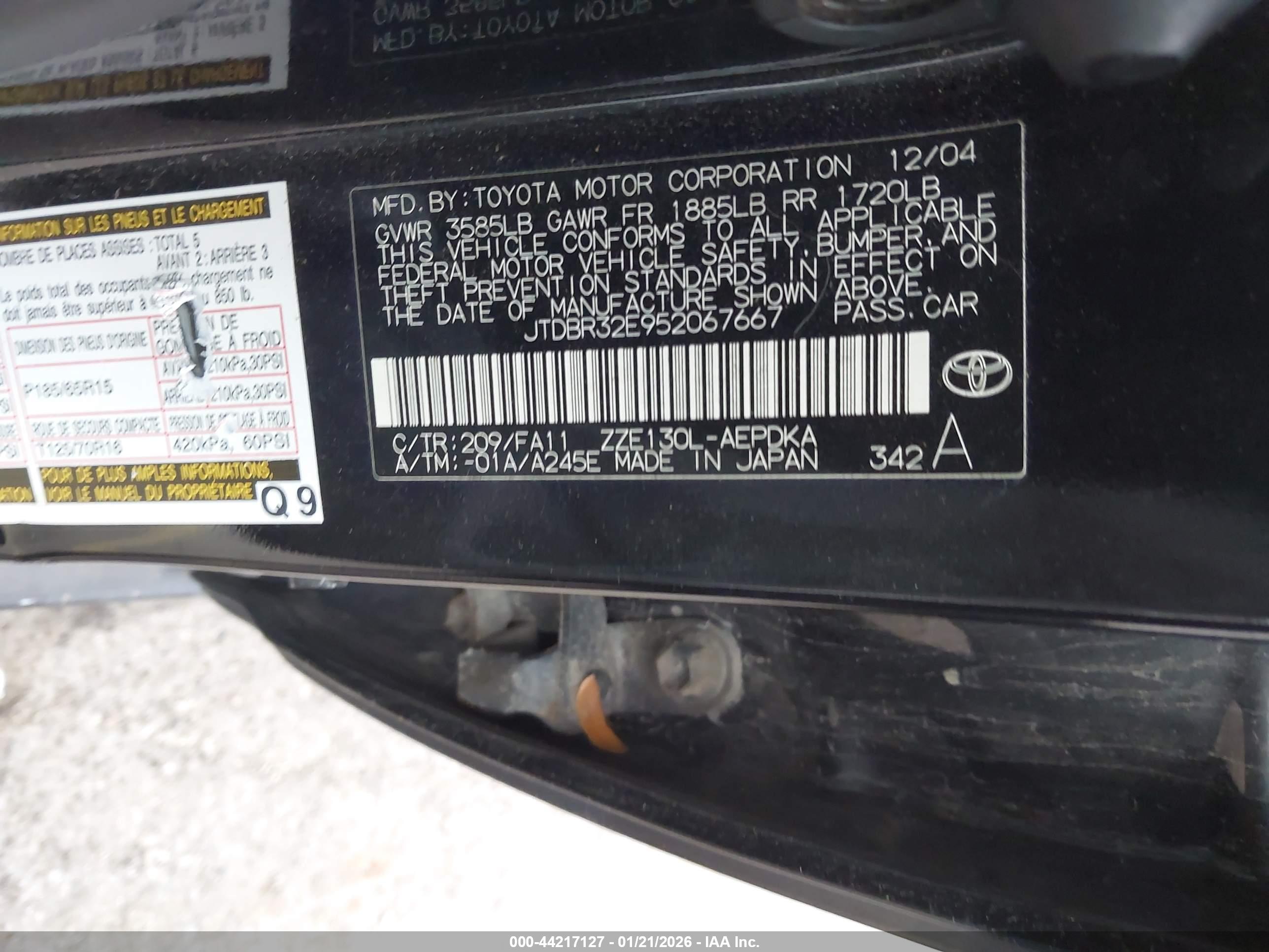 TOYOTA COROLLA image 9