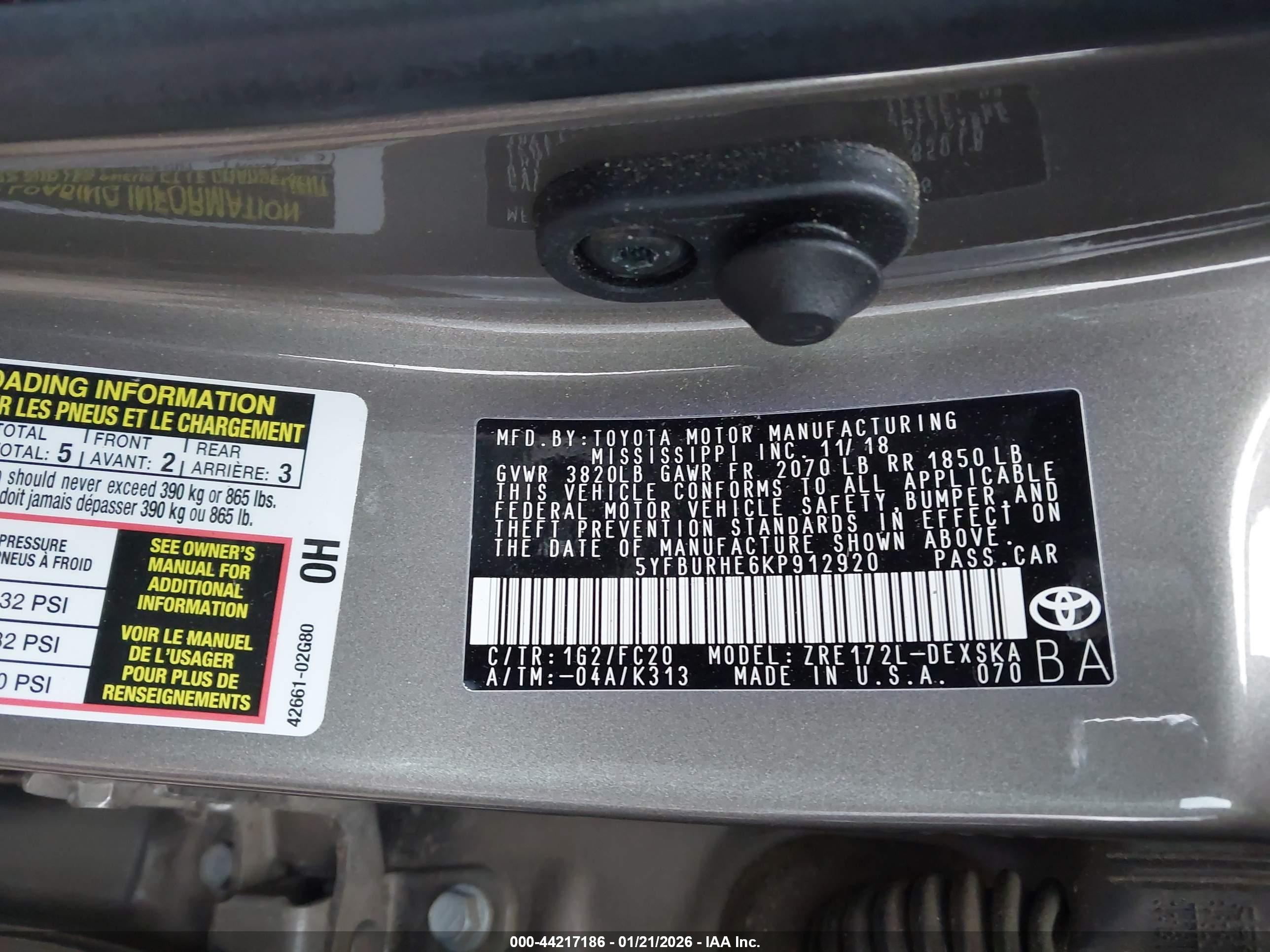 TOYOTA COROLLA image 9