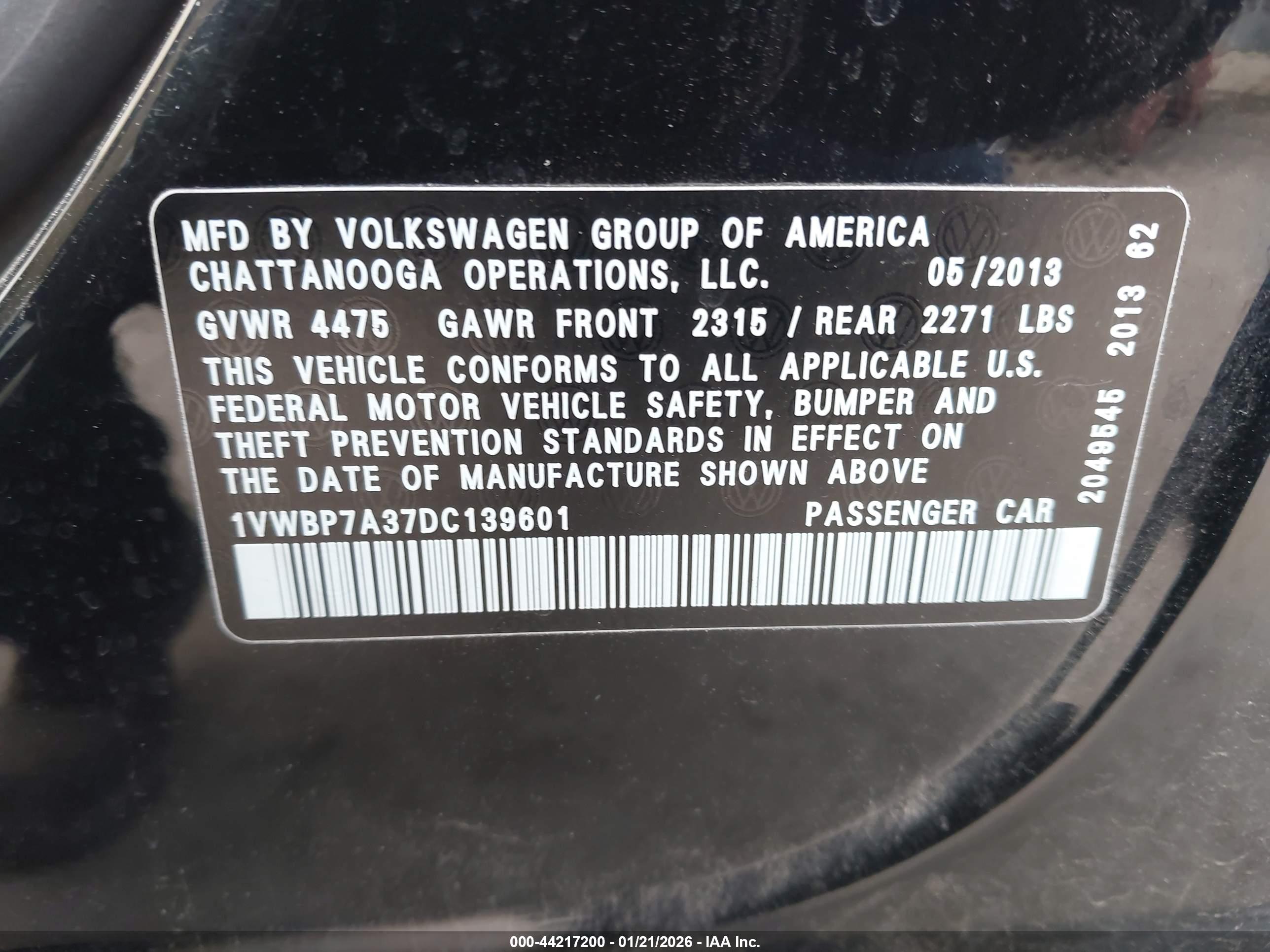 VOLKSWAGEN PASSAT image 9