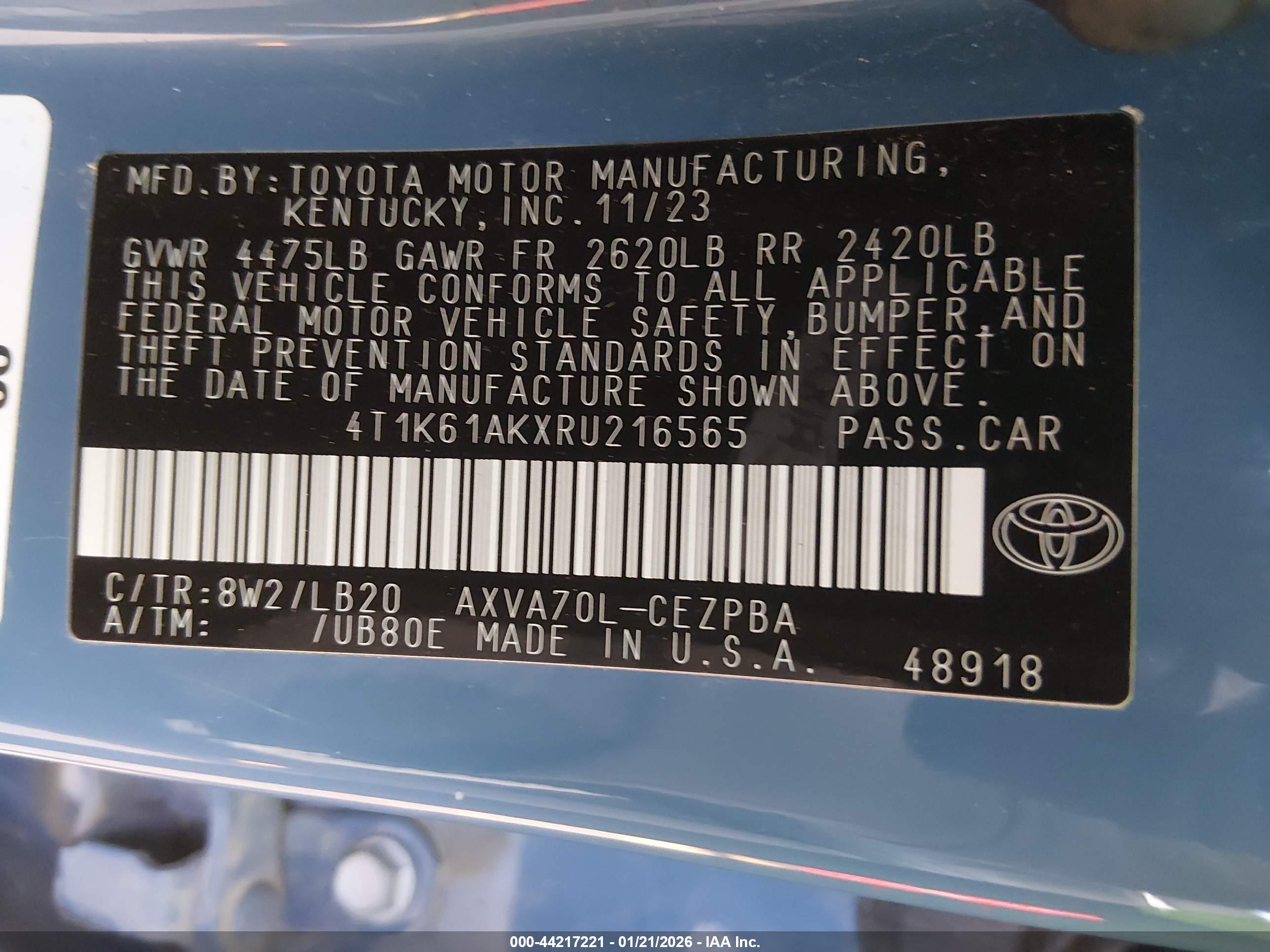 TOYOTA CAMRY image 9