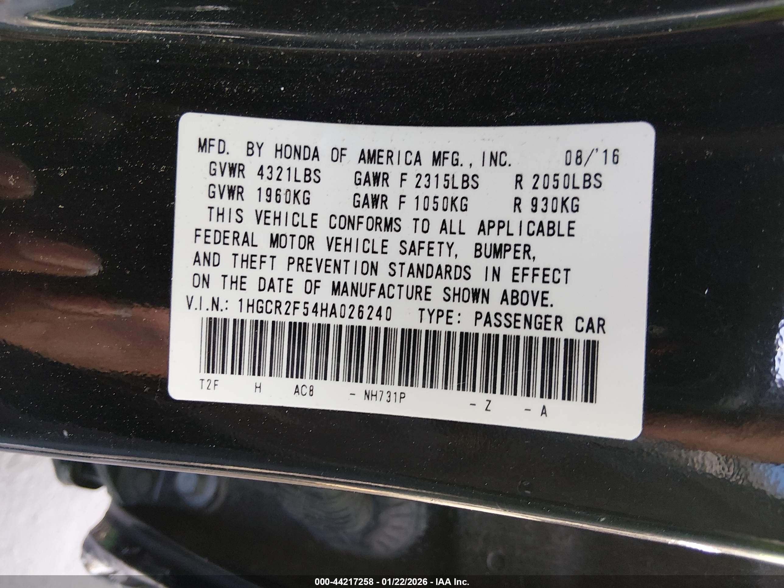 HONDA ACCORD image 9