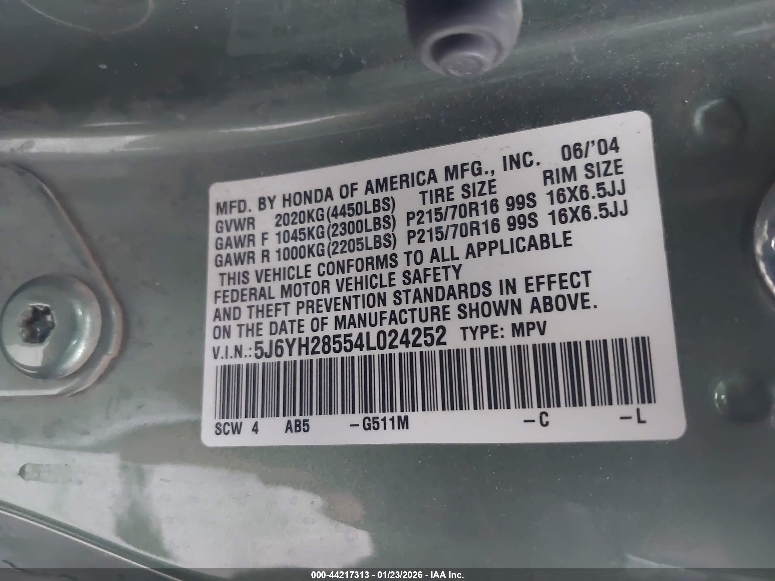 HONDA ELEMENT image 9