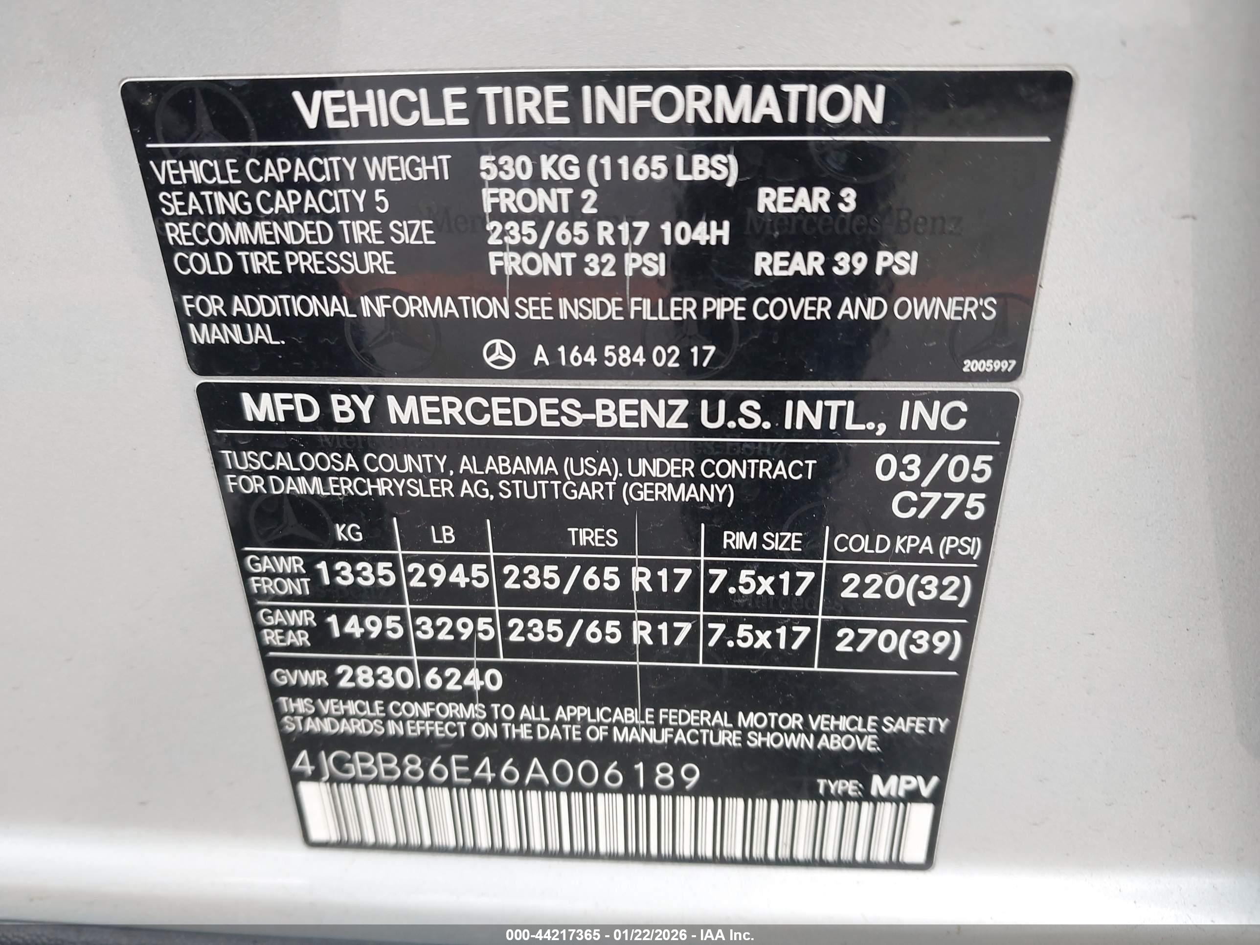 MERCEDES-BENZ ML image 9