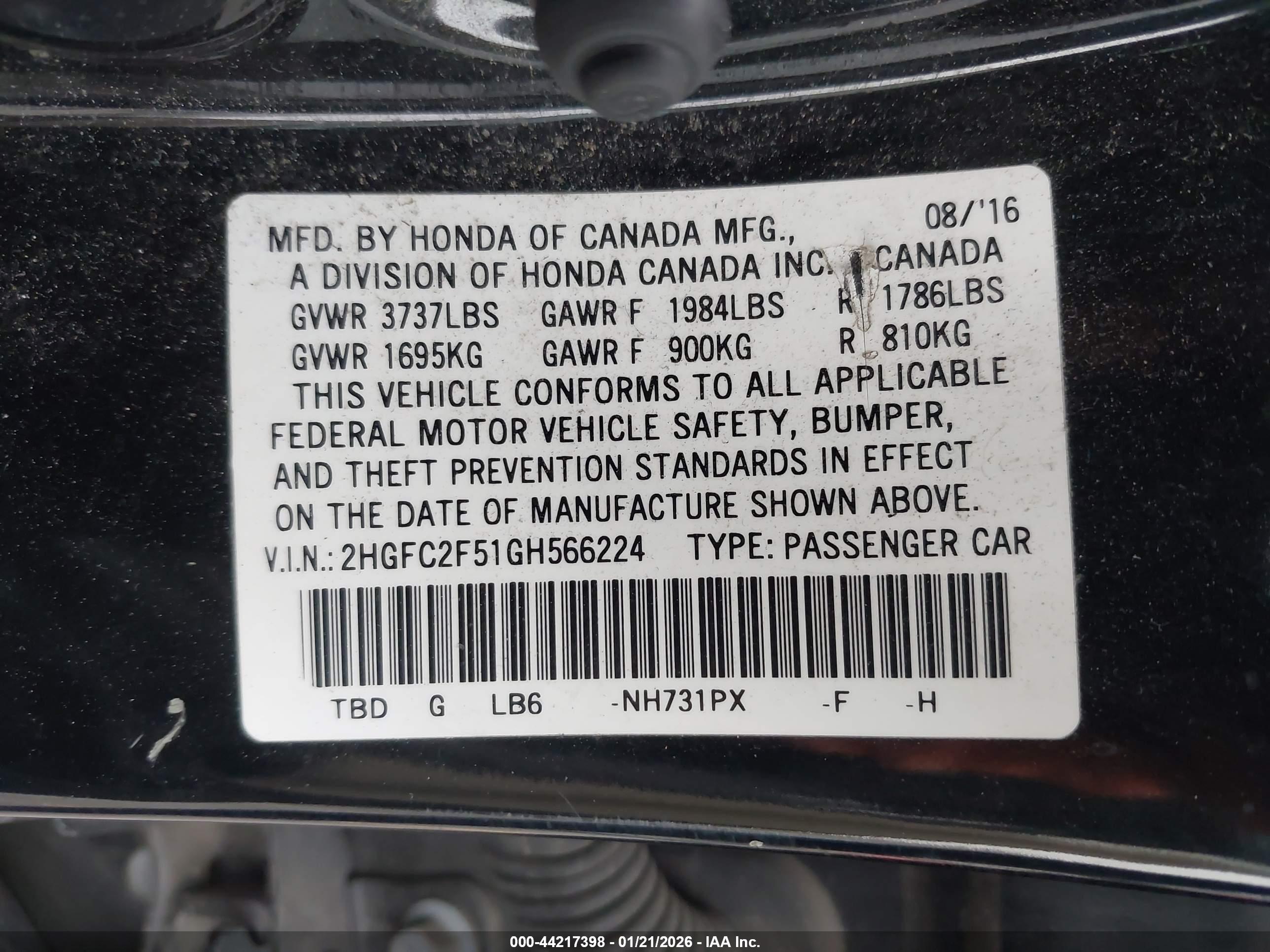 HONDA CIVIC image 9
