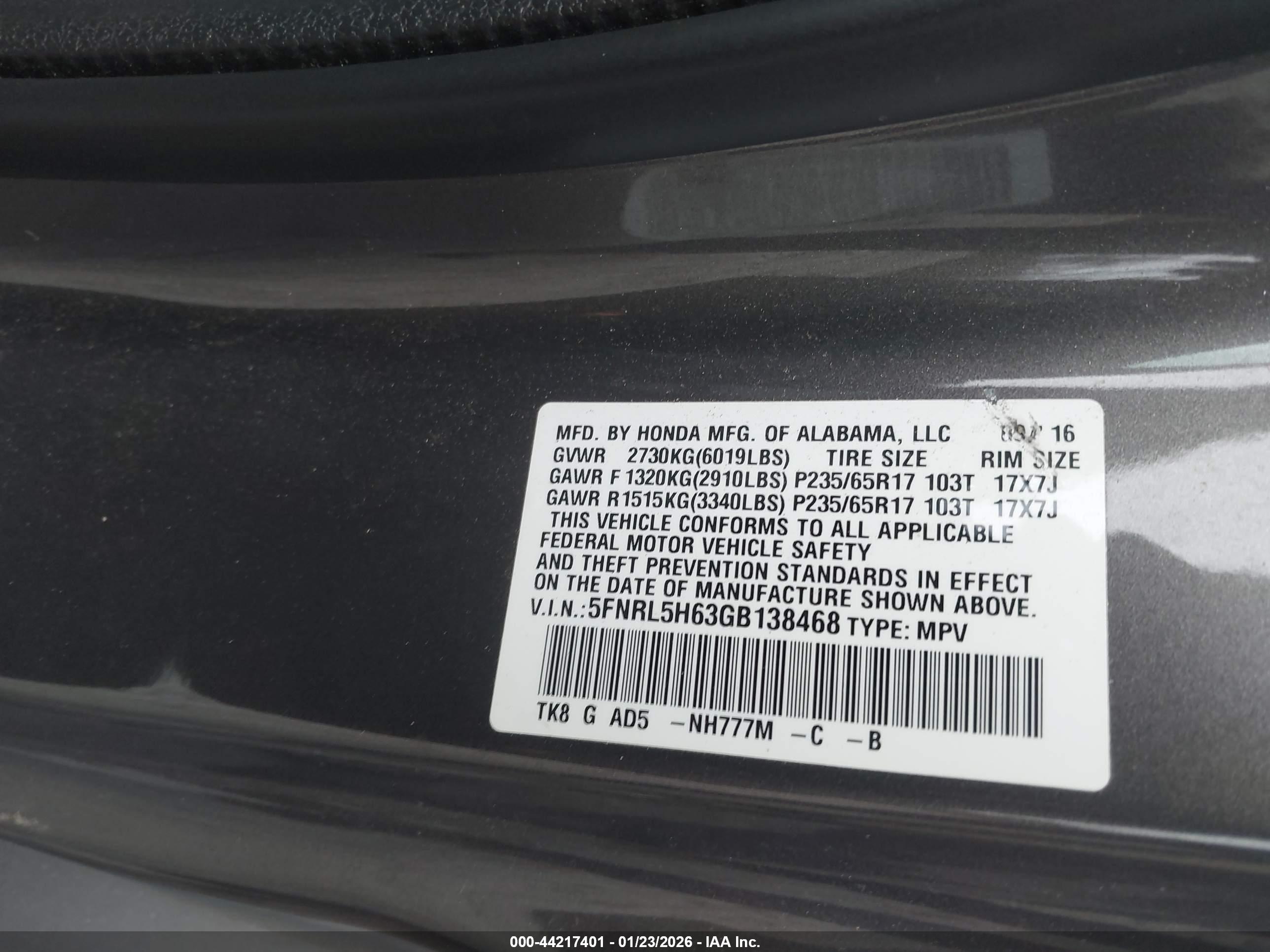 HONDA ODYSSEY image 9