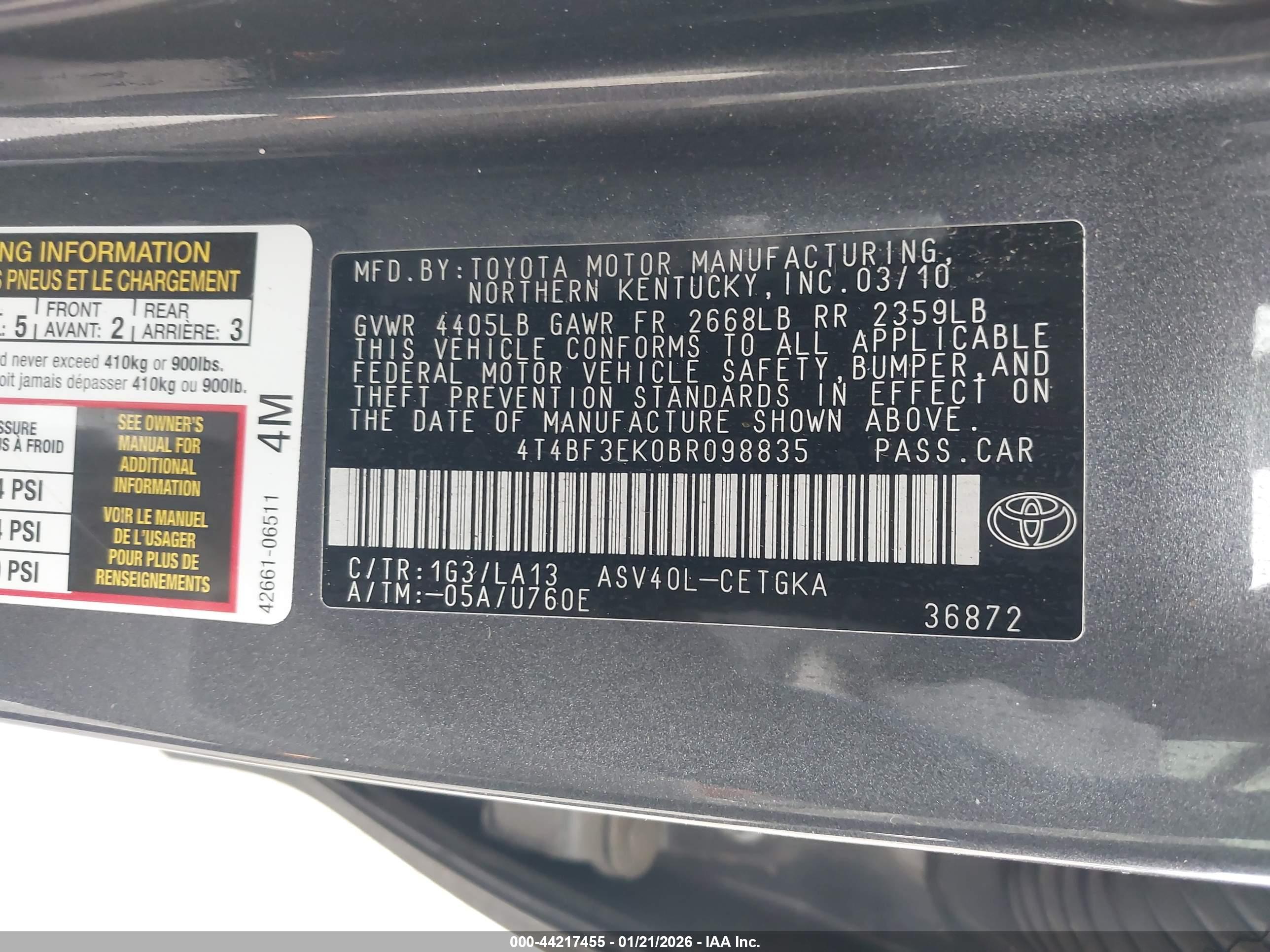 TOYOTA CAMRY image 9