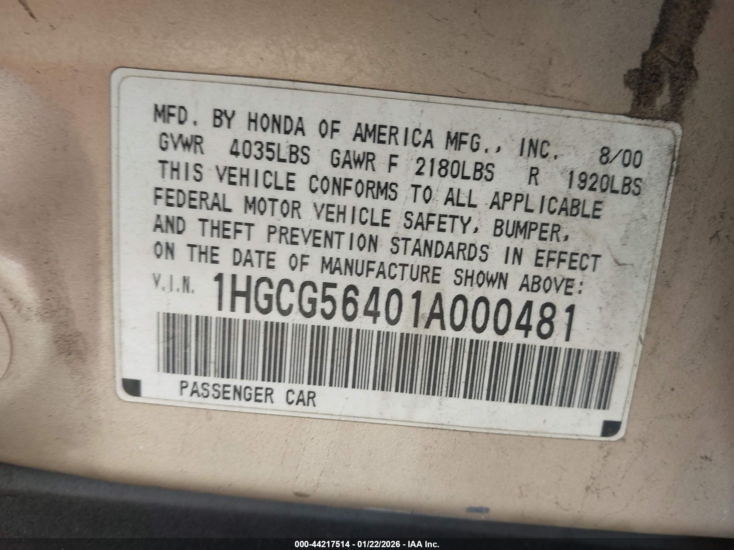 HONDA ACCORD image 9