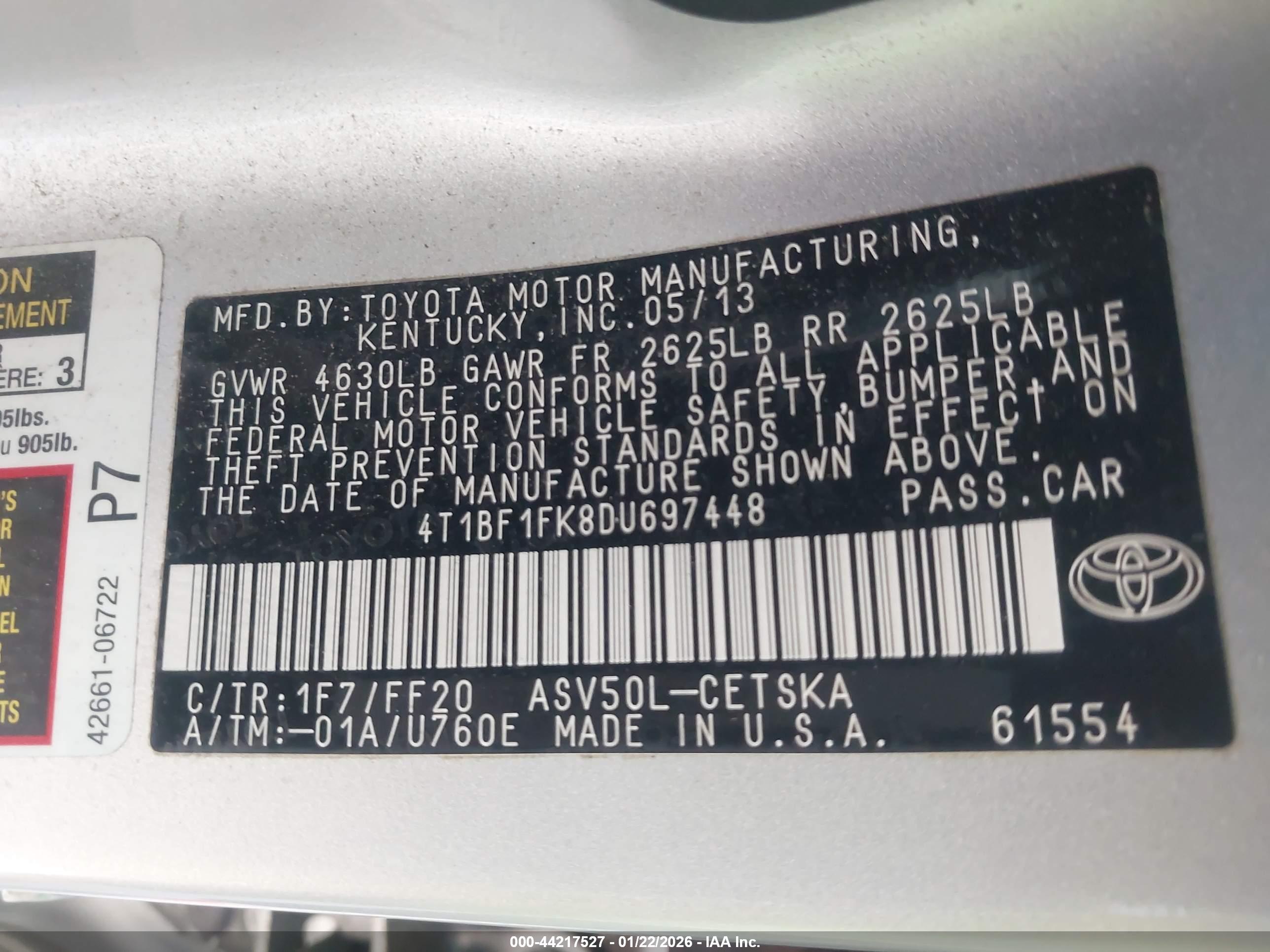 TOYOTA CAMRY image 9