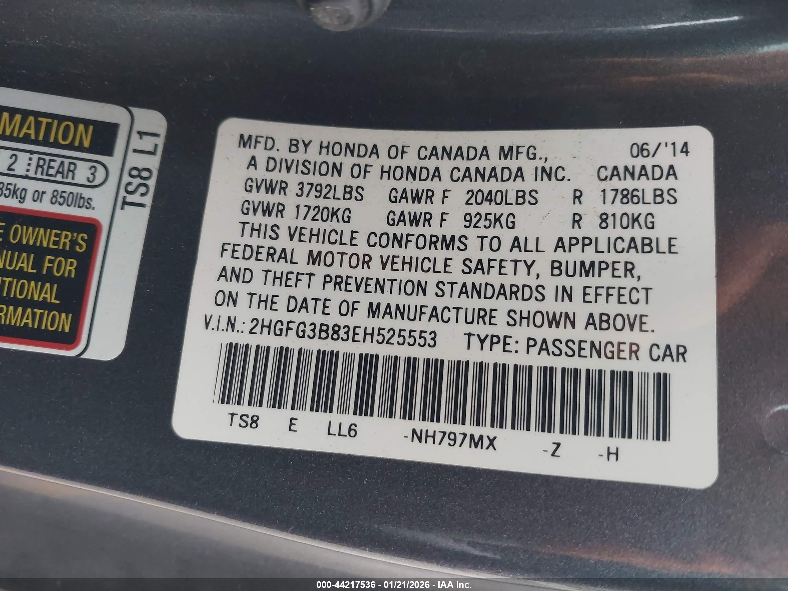 HONDA CIVIC image 9