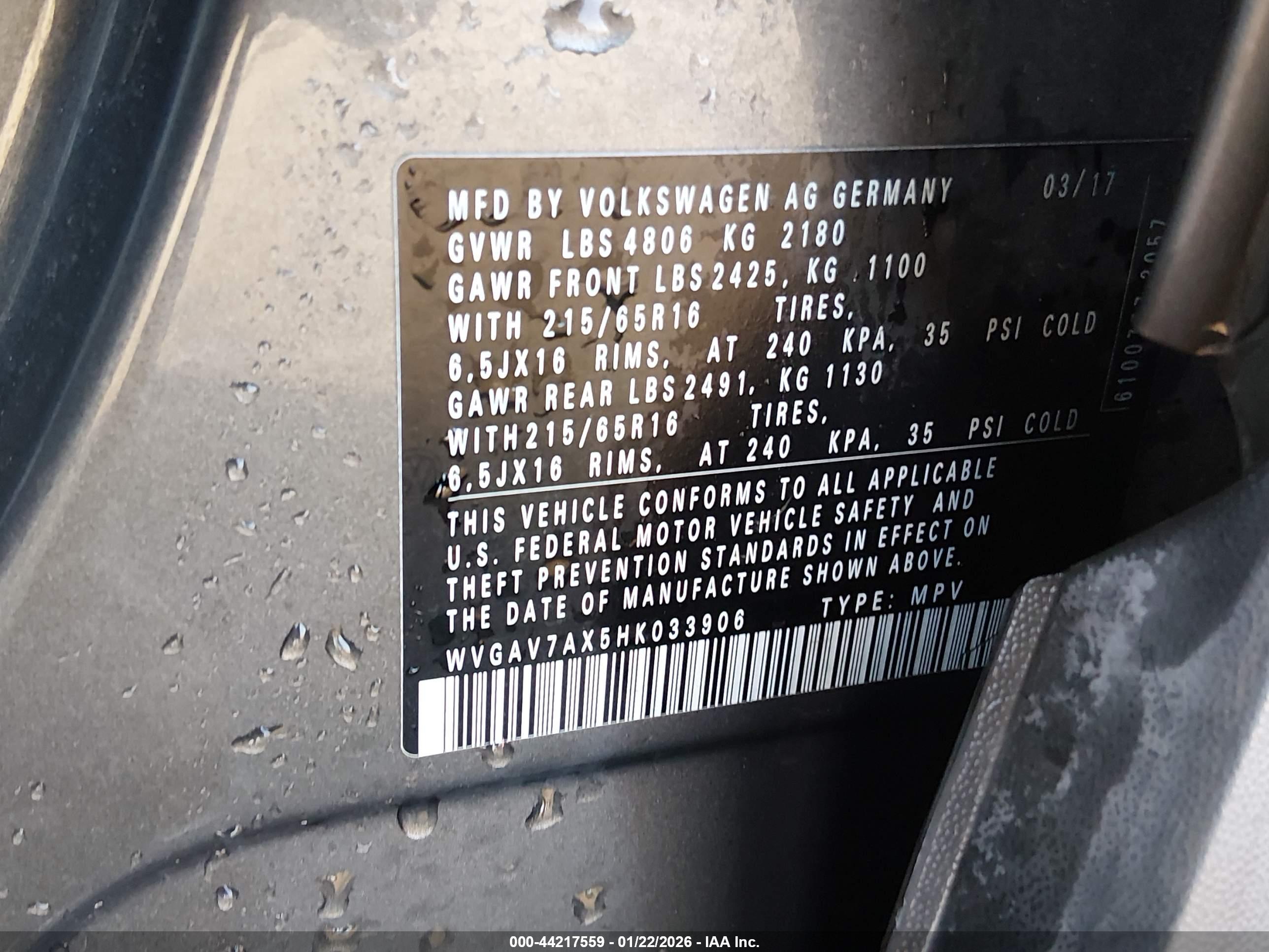 VOLKSWAGEN TIGUAN image 9