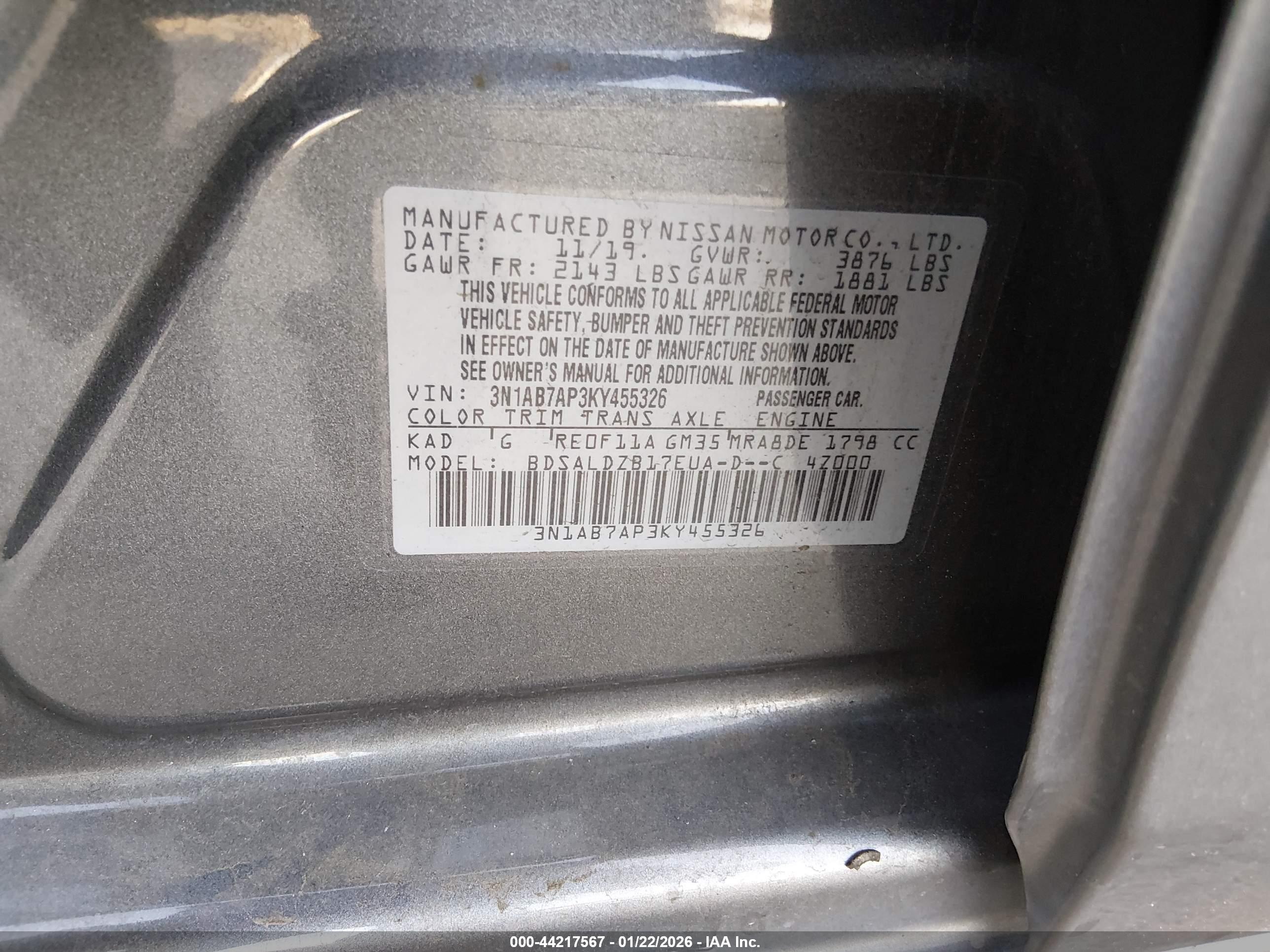 NISSAN SENTRA image 9