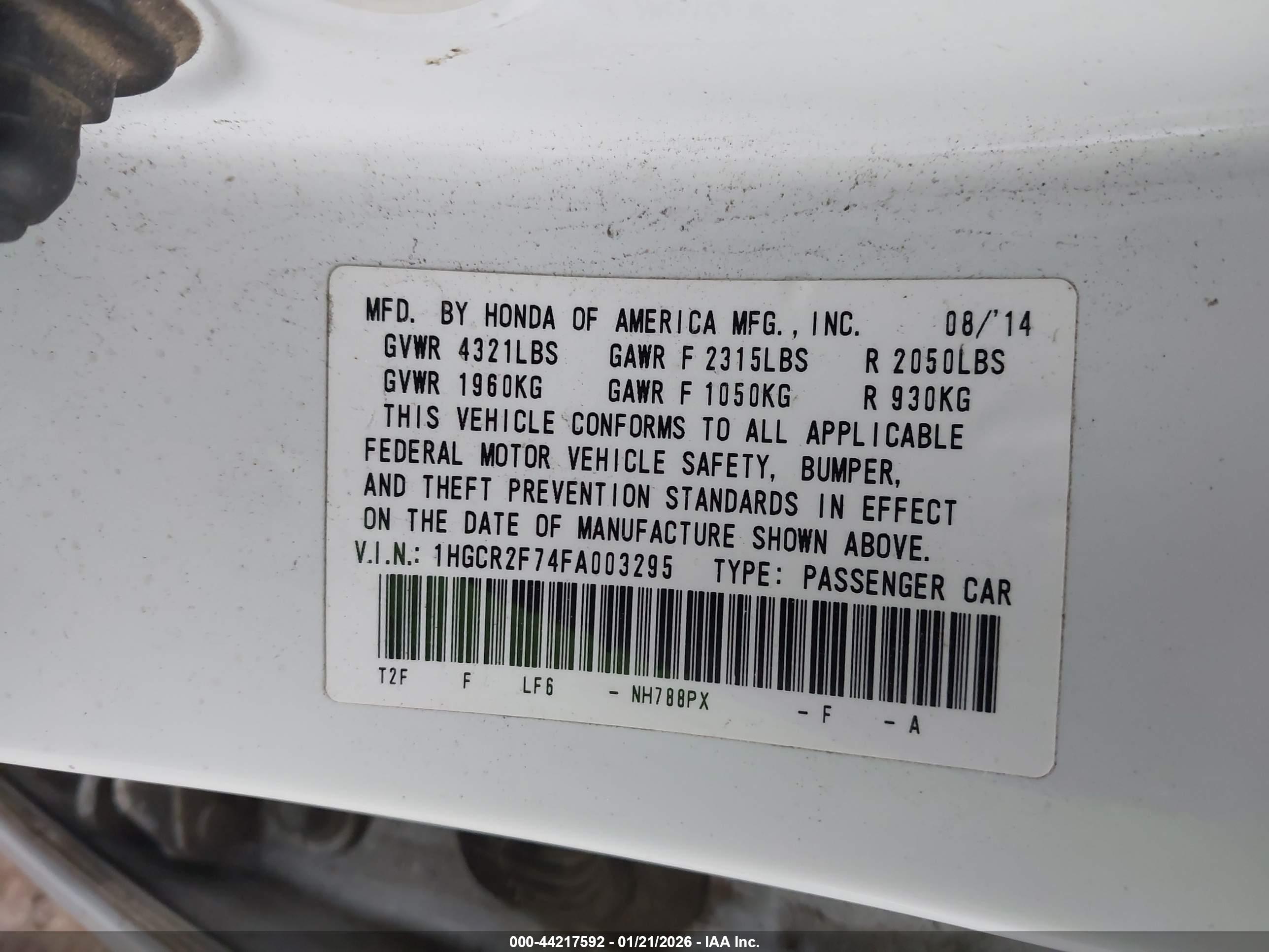 HONDA ACCORD image 9