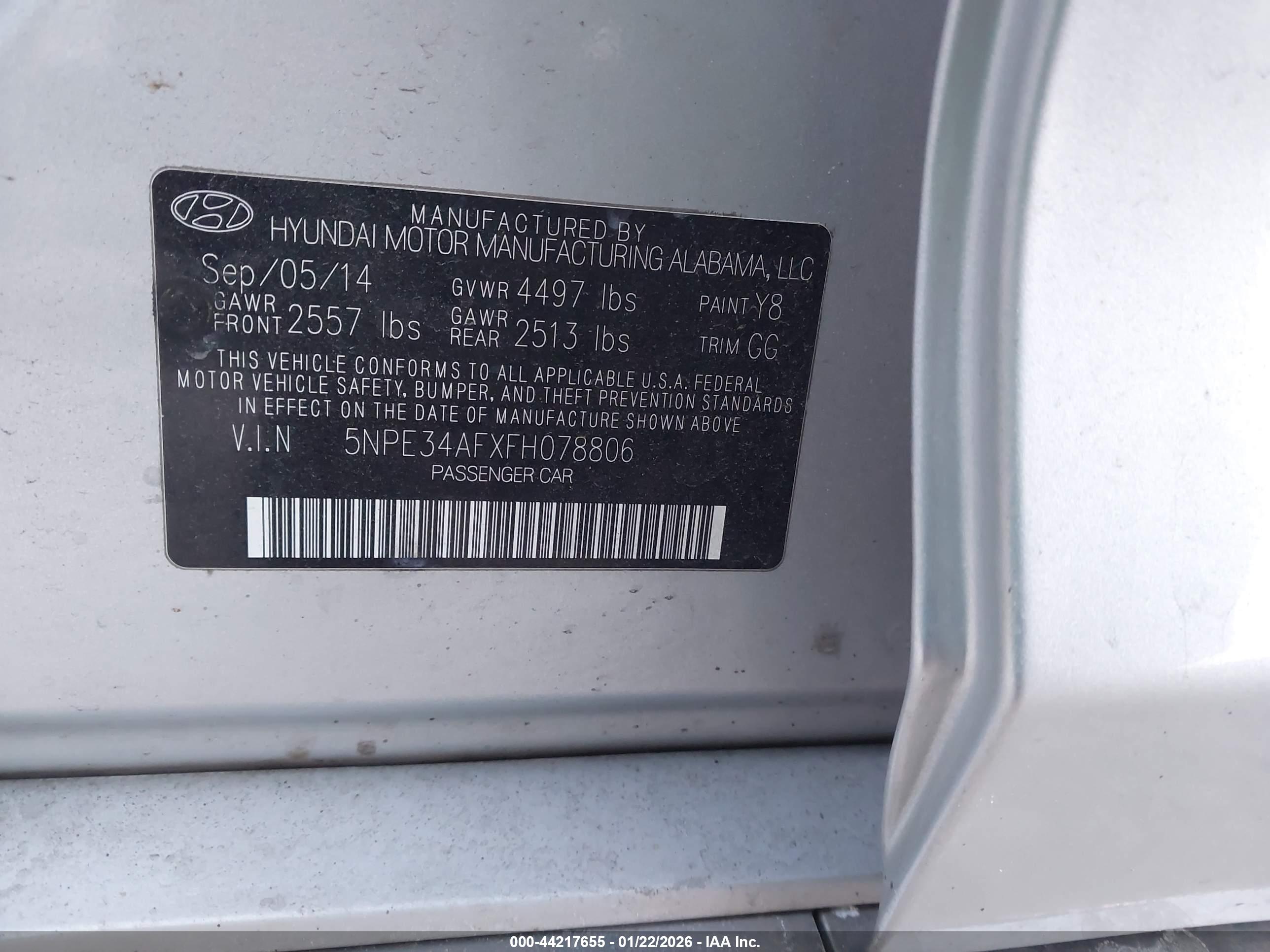 HYUNDAI SONATA image 9