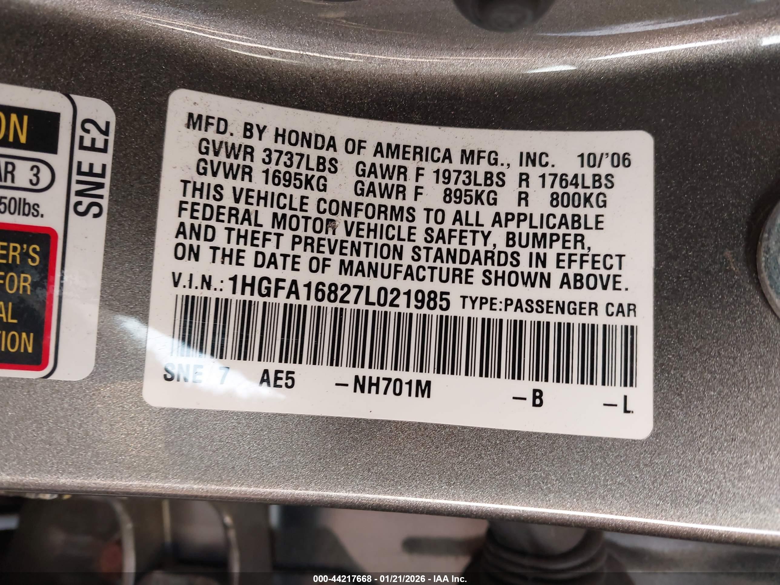 HONDA CIVIC image 9