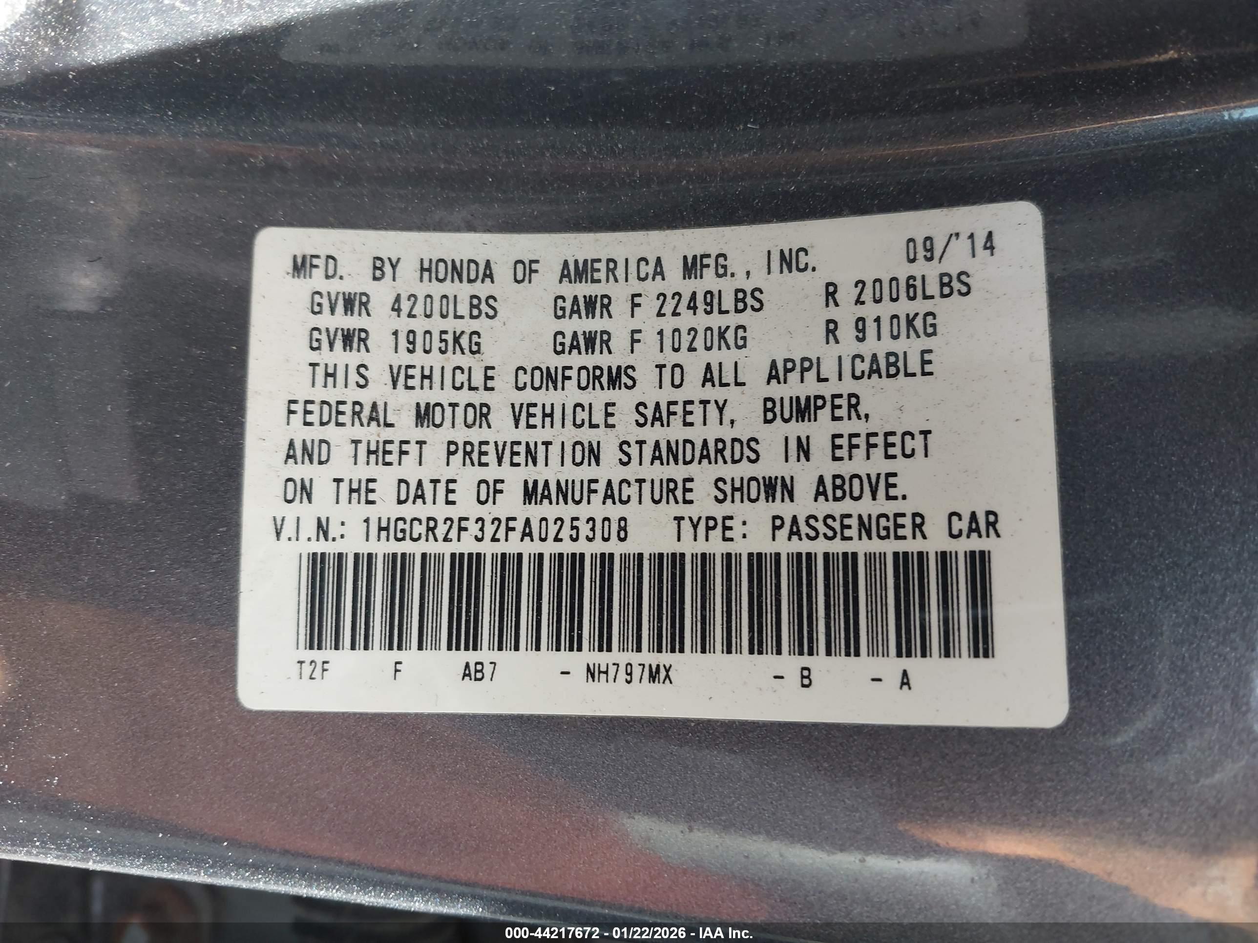 HONDA ACCORD image 9