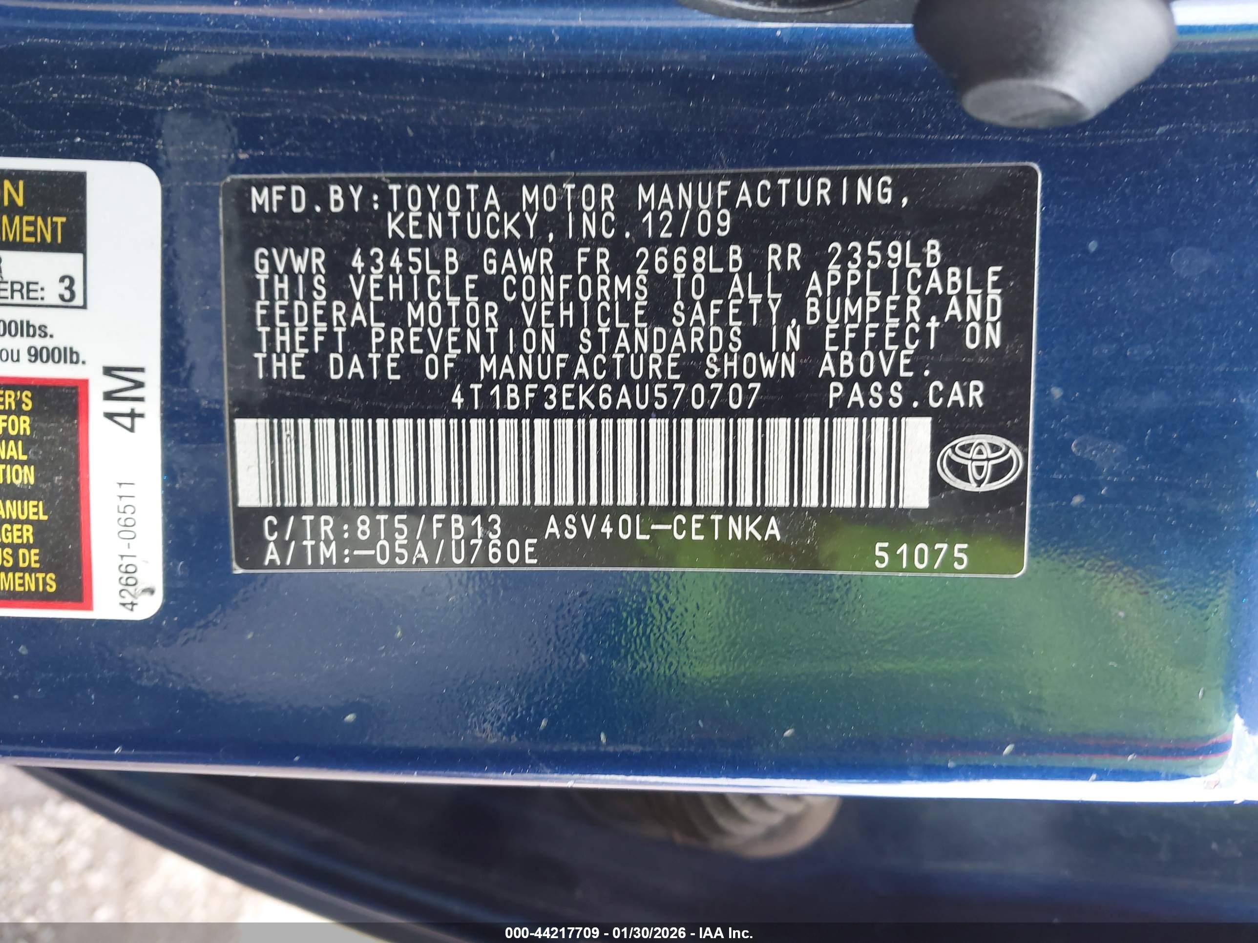 TOYOTA CAMRY image 9