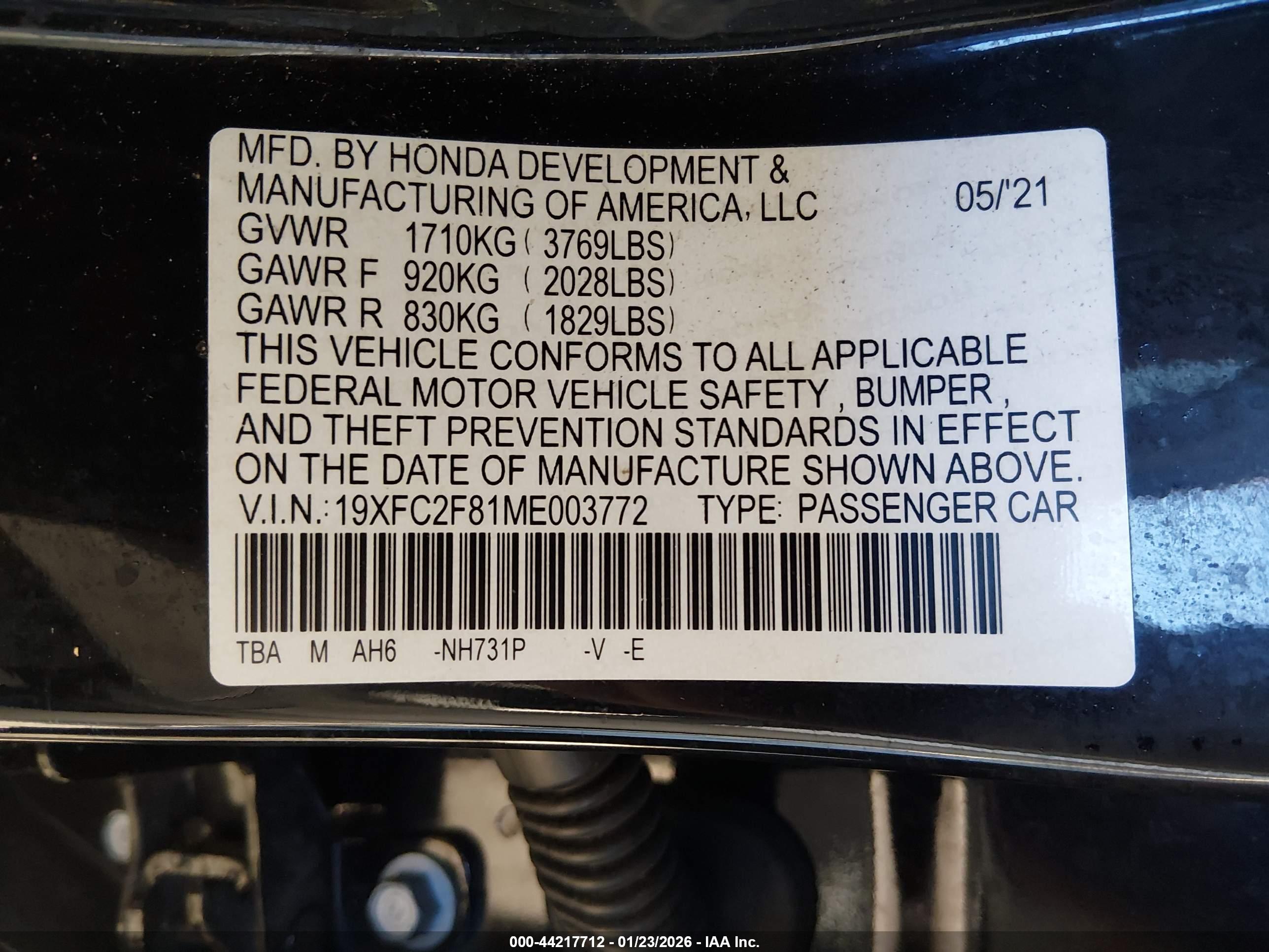 HONDA CIVIC image 9